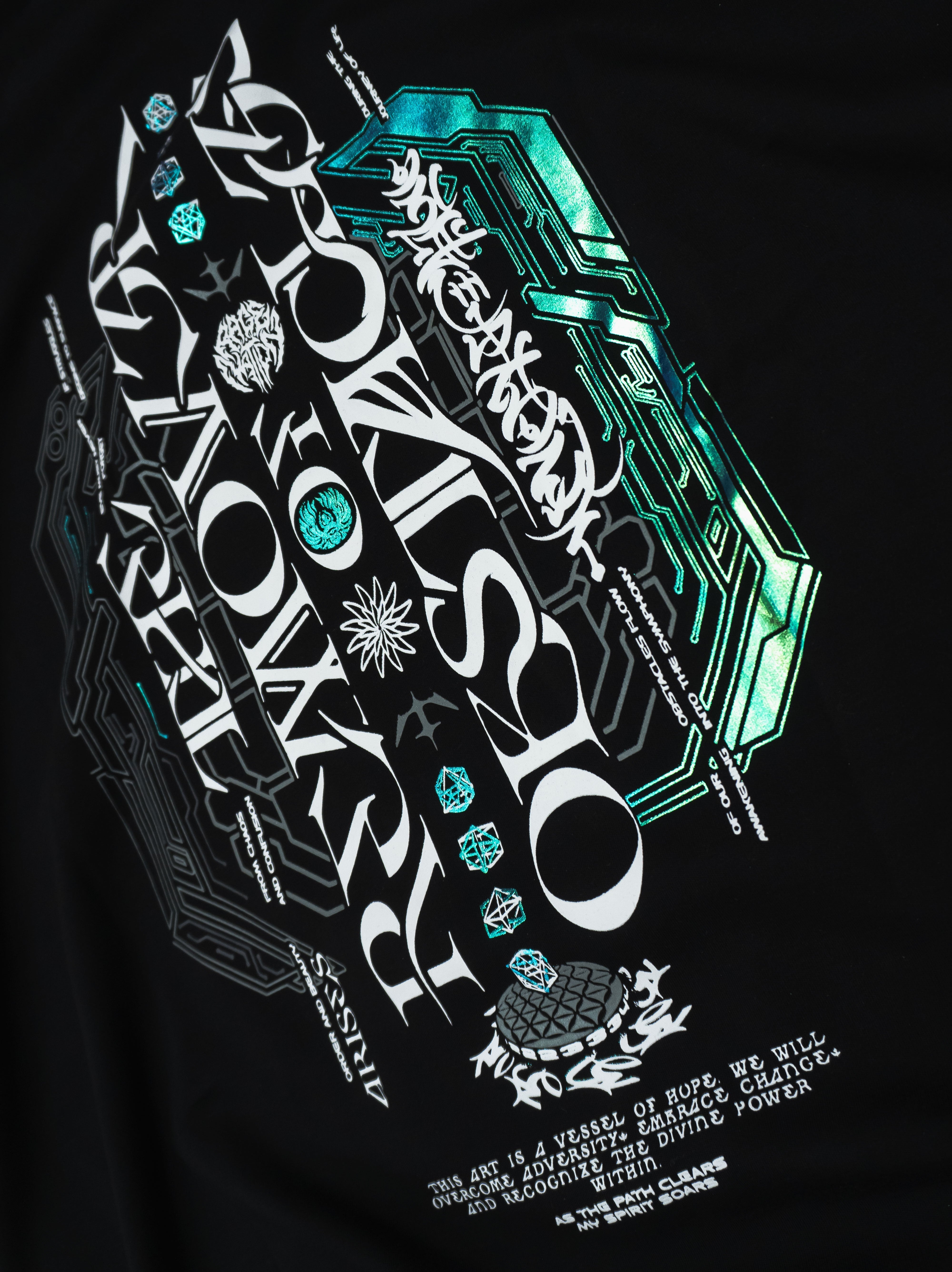 REMOVER OF OBSTACLES V1 ✦ 3-TONE IRIDESCENT FOIL ✦ Premium T-shirt T-Shirt