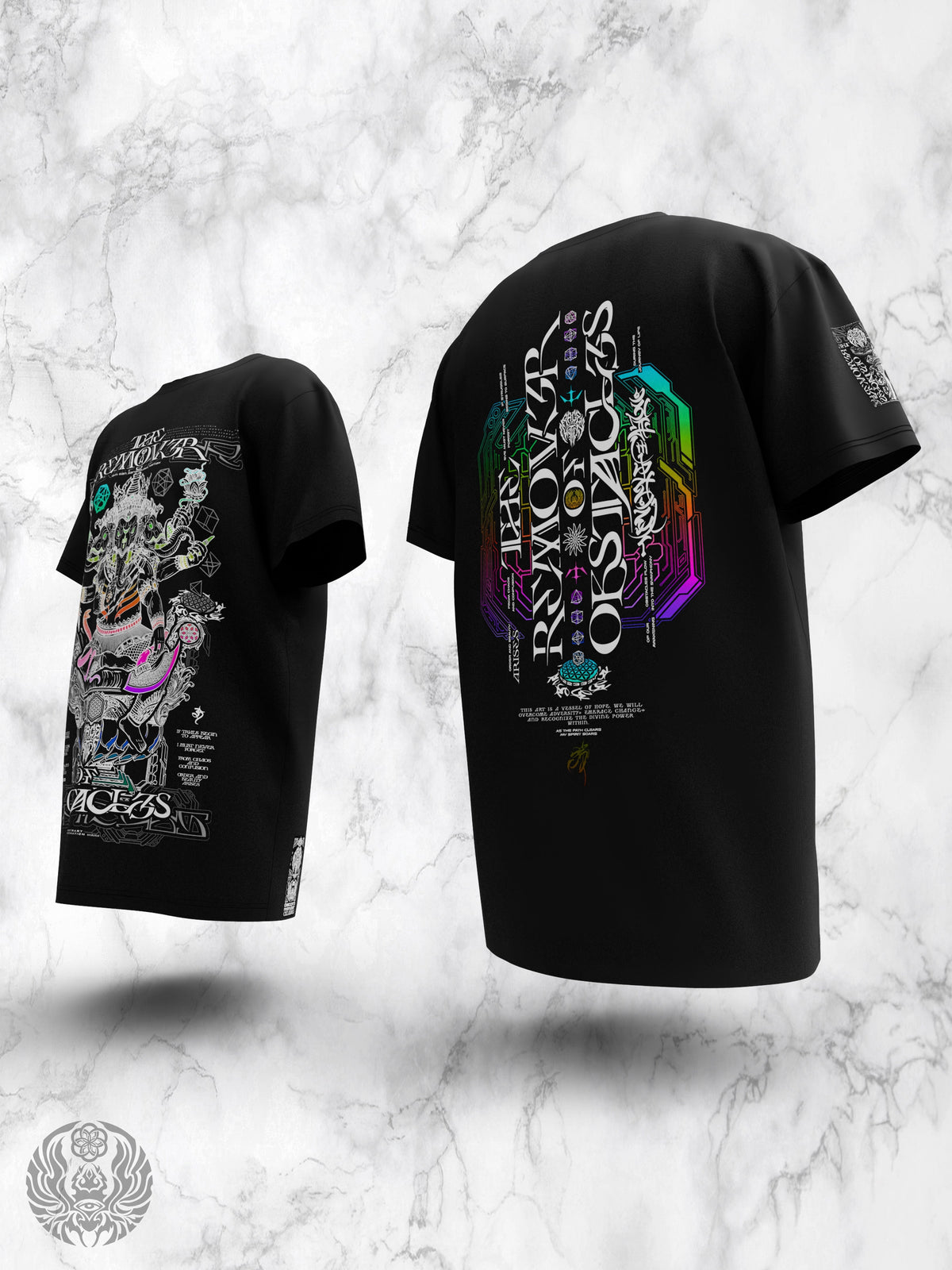 REMOVER OF OBSTACLES V2 ✦ SPECTRUM FOIL ✦ Oversized Premium T-shirt T-Shirt