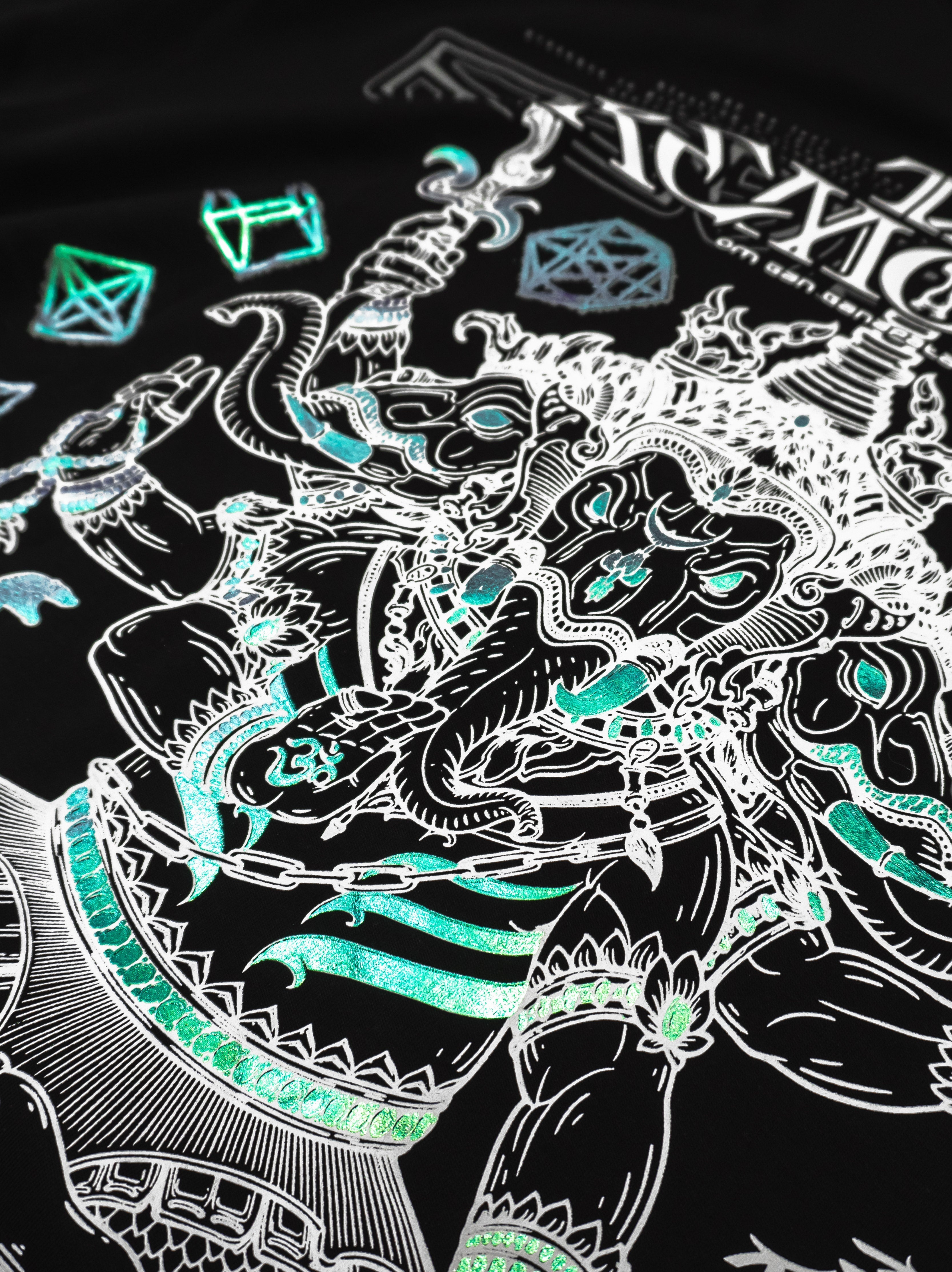 REMOVER OF OBSTACLES V1 ✦ 3-TONE IRIDESCENT FOIL ✦ Premium T-shirt T-Shirt