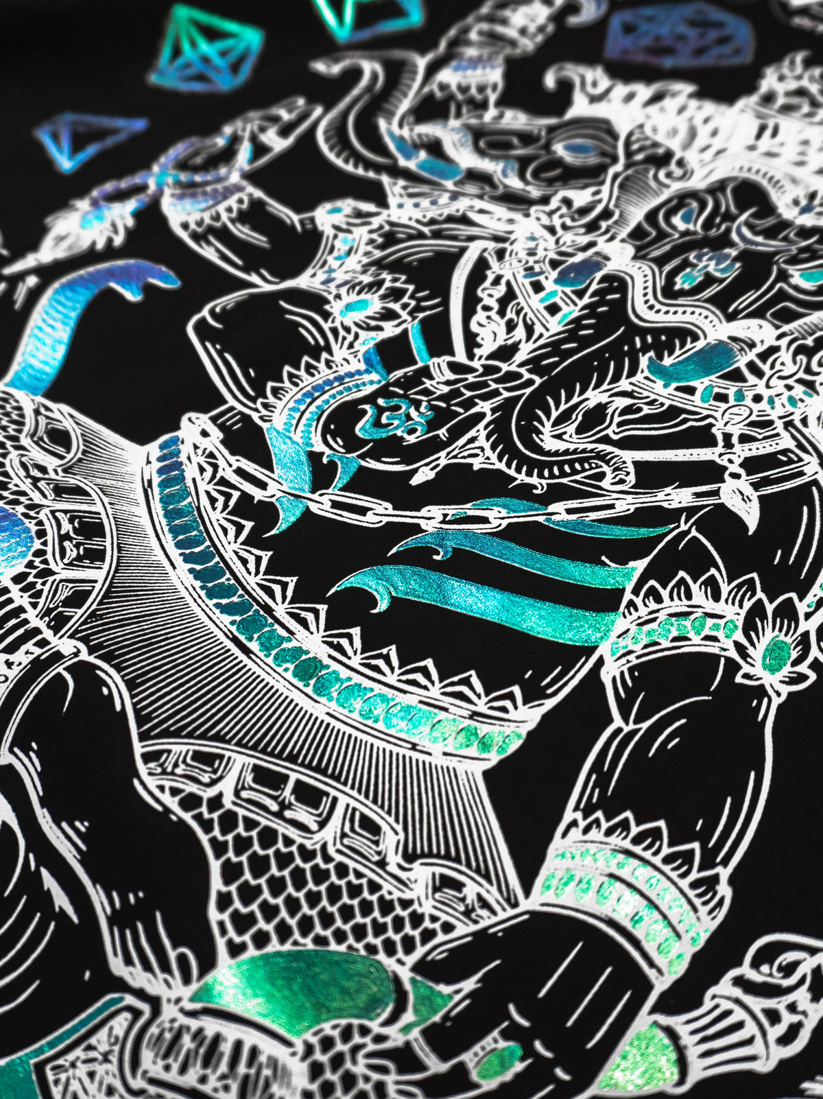 REMOVER OF OBSTACLES V1 ✦ 3-TONE IRIDESCENT FOIL ✦ Premium T-shirt T-Shirt