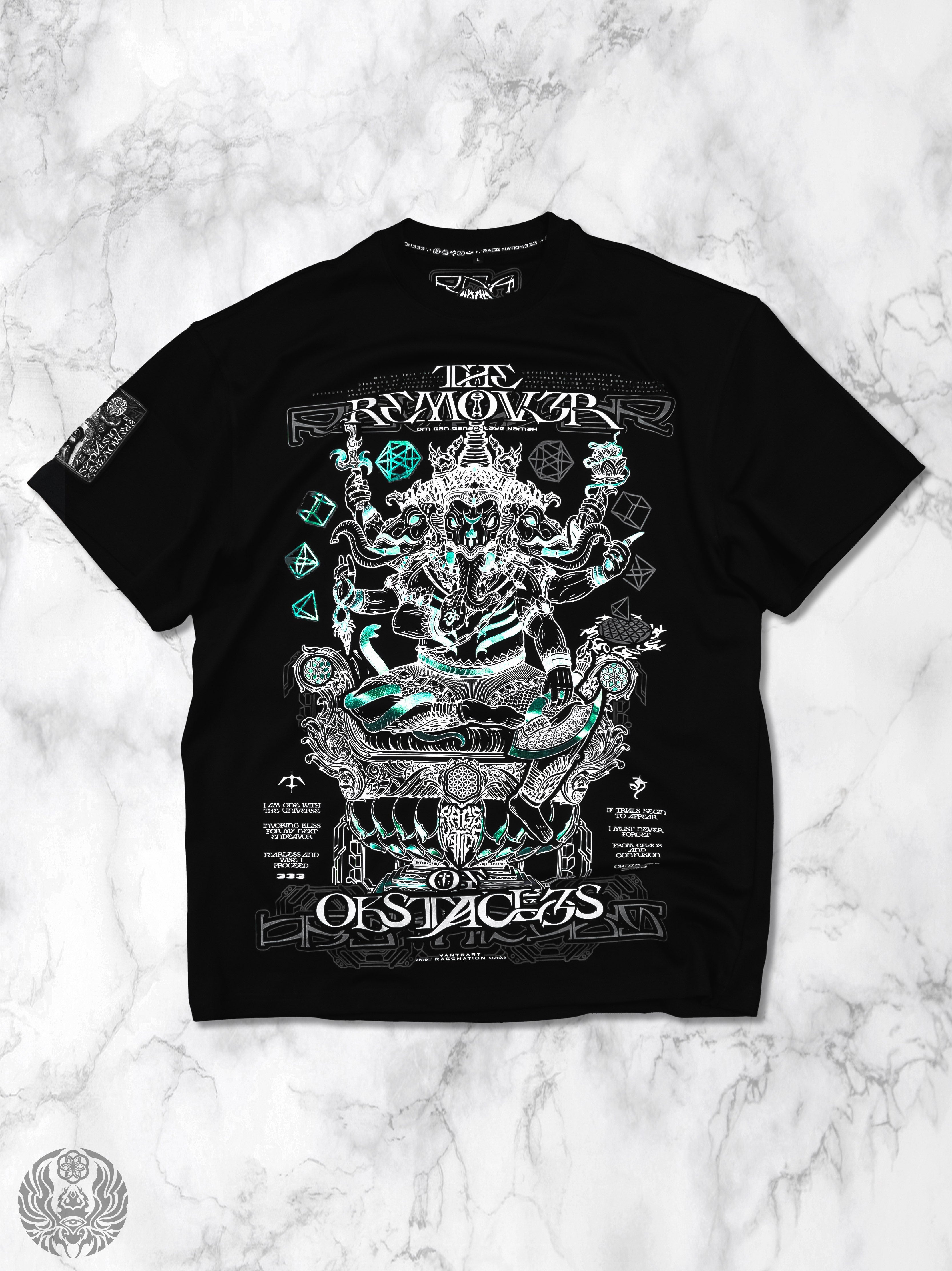 REMOVER OF OBSTACLES V1 ✦ 3-TONE IRIDESCENT FOIL ✦ Premium T-shirt T-Shirt