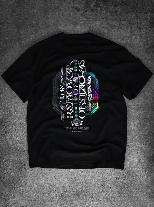REMOVER OF OBSTACLES V2 ✦ SPECTRUM FOIL ✦ Oversized Premium T-shirt T-Shirt