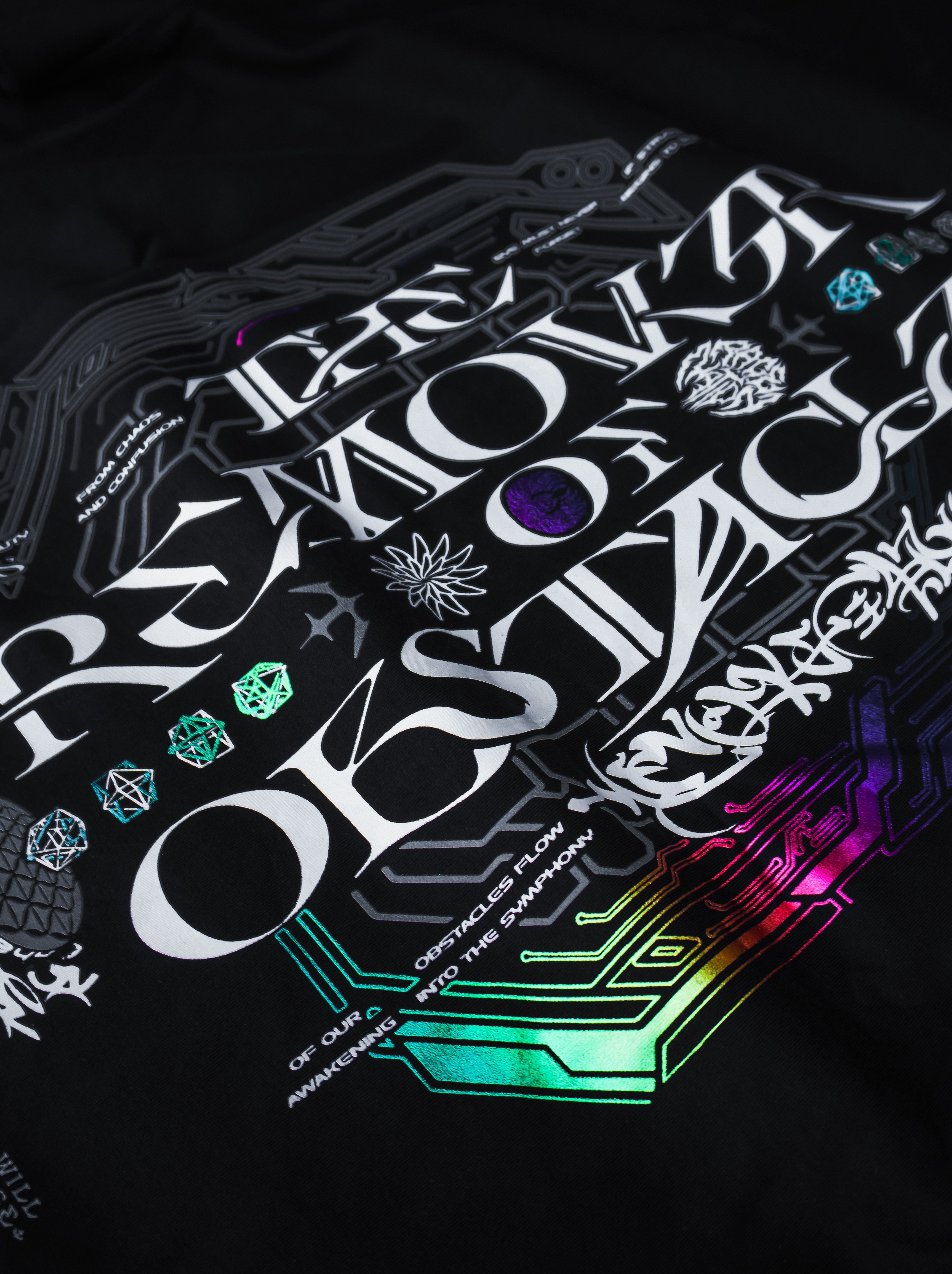 REMOVER OF OBSTACLES V2 ✦ SPECTRUM FOIL ✦ Oversized Premium T-shirt T-Shirt