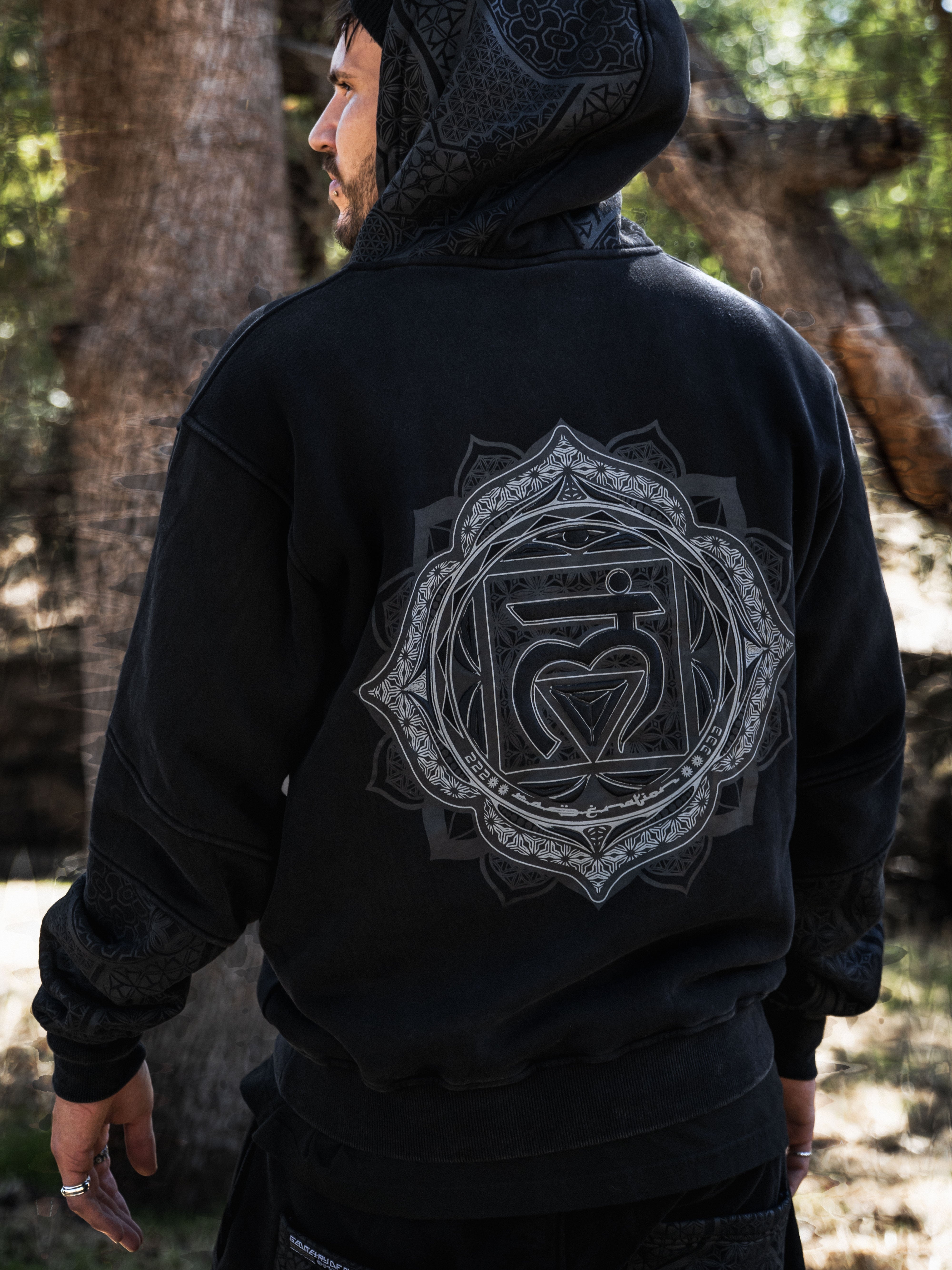 GEOMETRY OF BEING ✦ Premium Stonewash Hoodie Hoodie