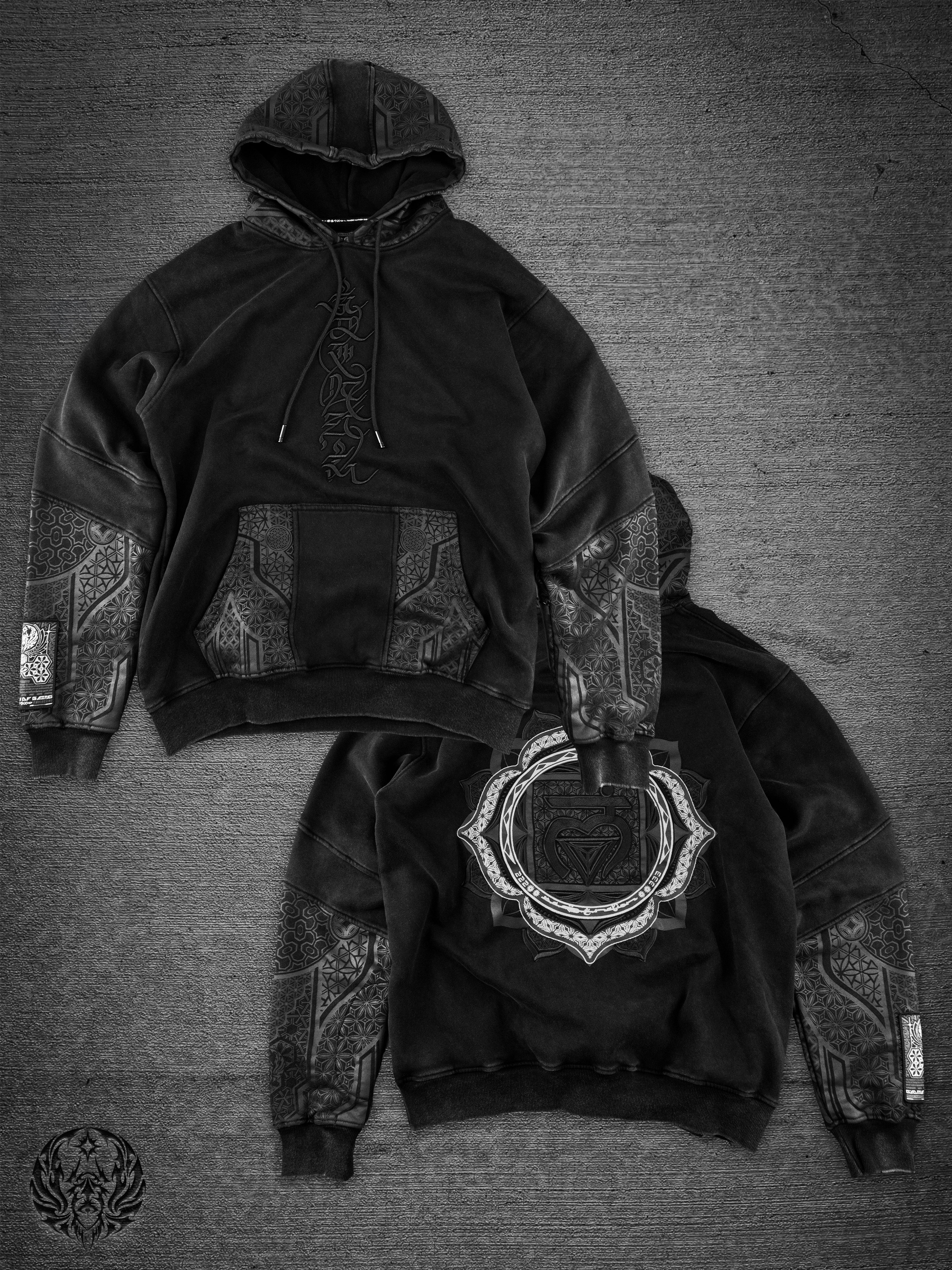 GEOMETRY OF BEING ✦ Premium Stonewash Hoodie Hoodie