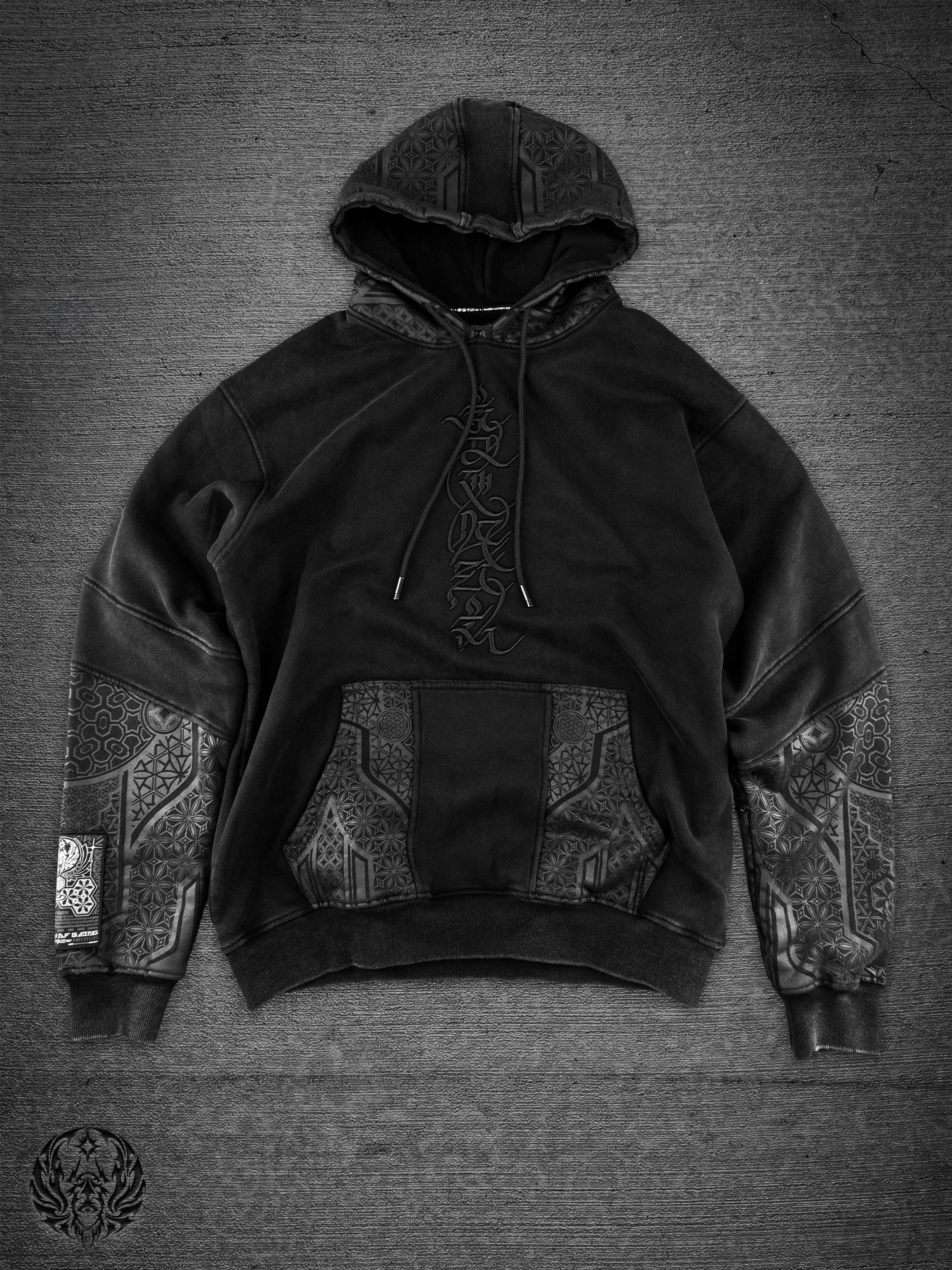 GEOMETRY OF BEING ✦ Premium Stonewash Hoodie Hoodie