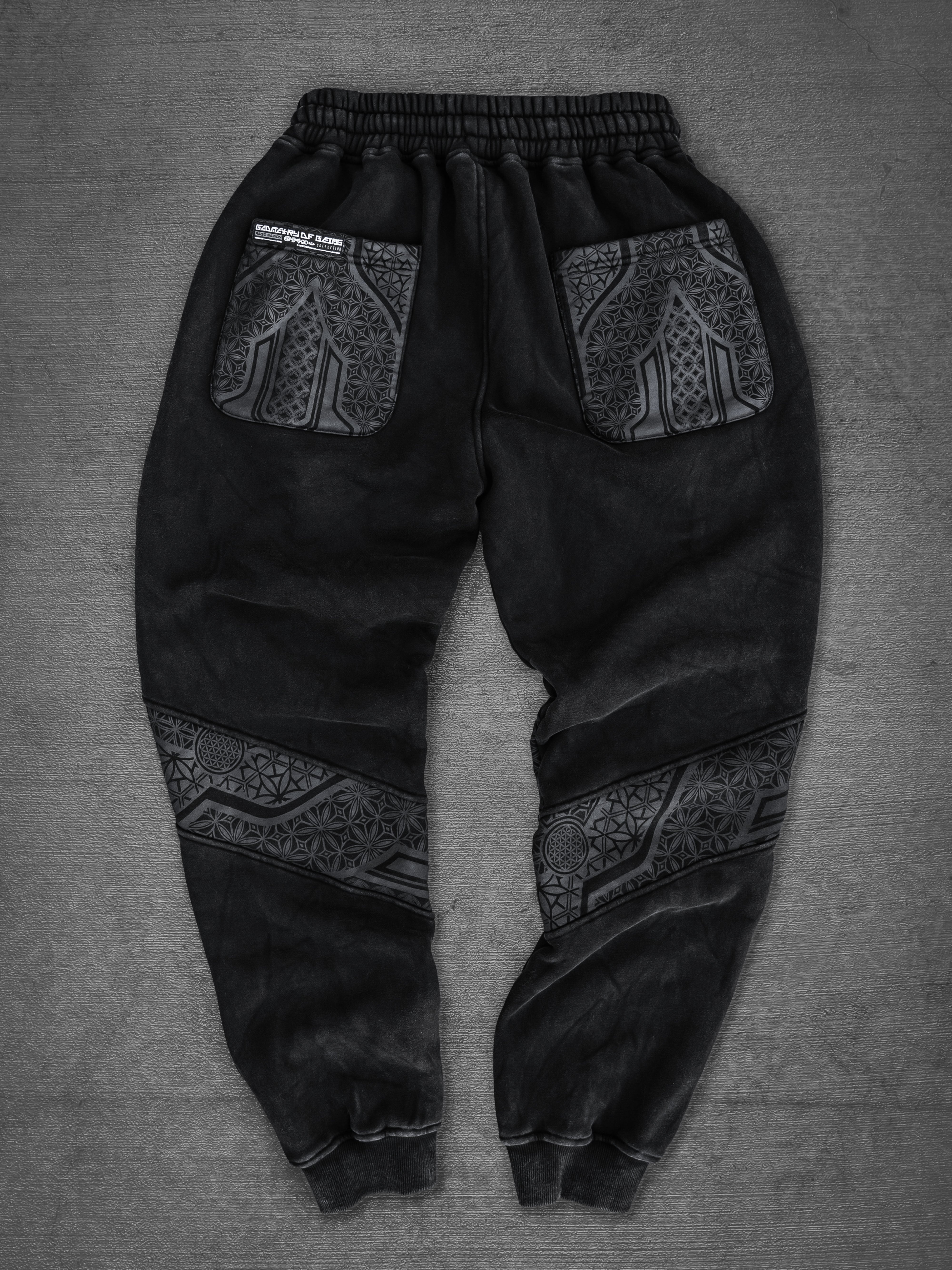 PRE-ORDER ✦ GEOMETRY OF BEING V1 ✦ Premium Stonewash Joggers Joggers