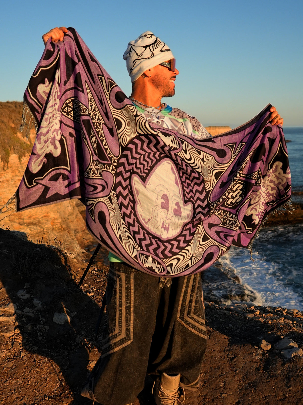 STAR MONSTER ✦ ARTIST COLLAB ✦ Pink Festival Pashmina Shawls