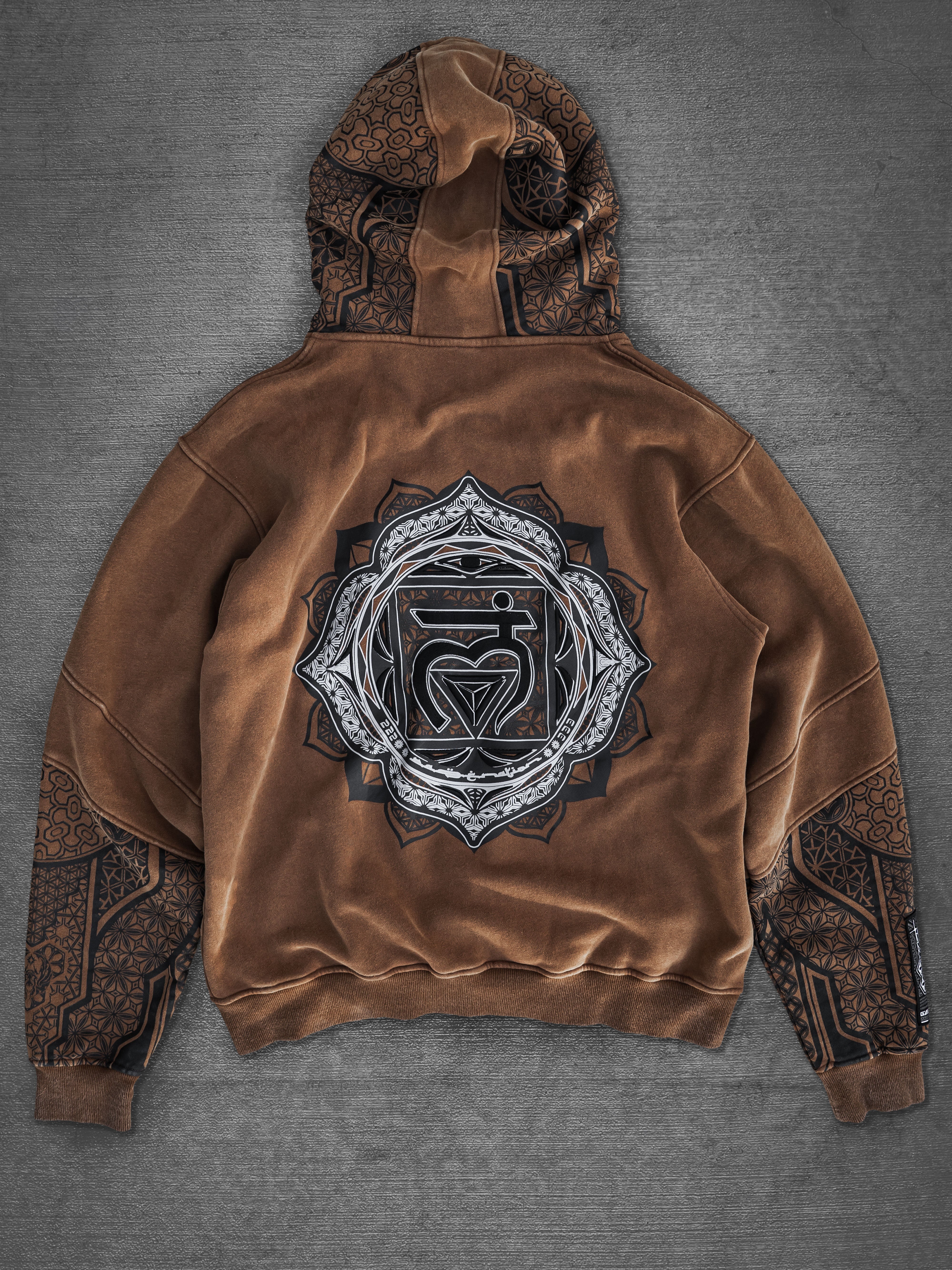 PRE-ORDER ✦ GEOMETRY OF BEING V2 ✦ Premium Stonewash Hoodie Hoodie