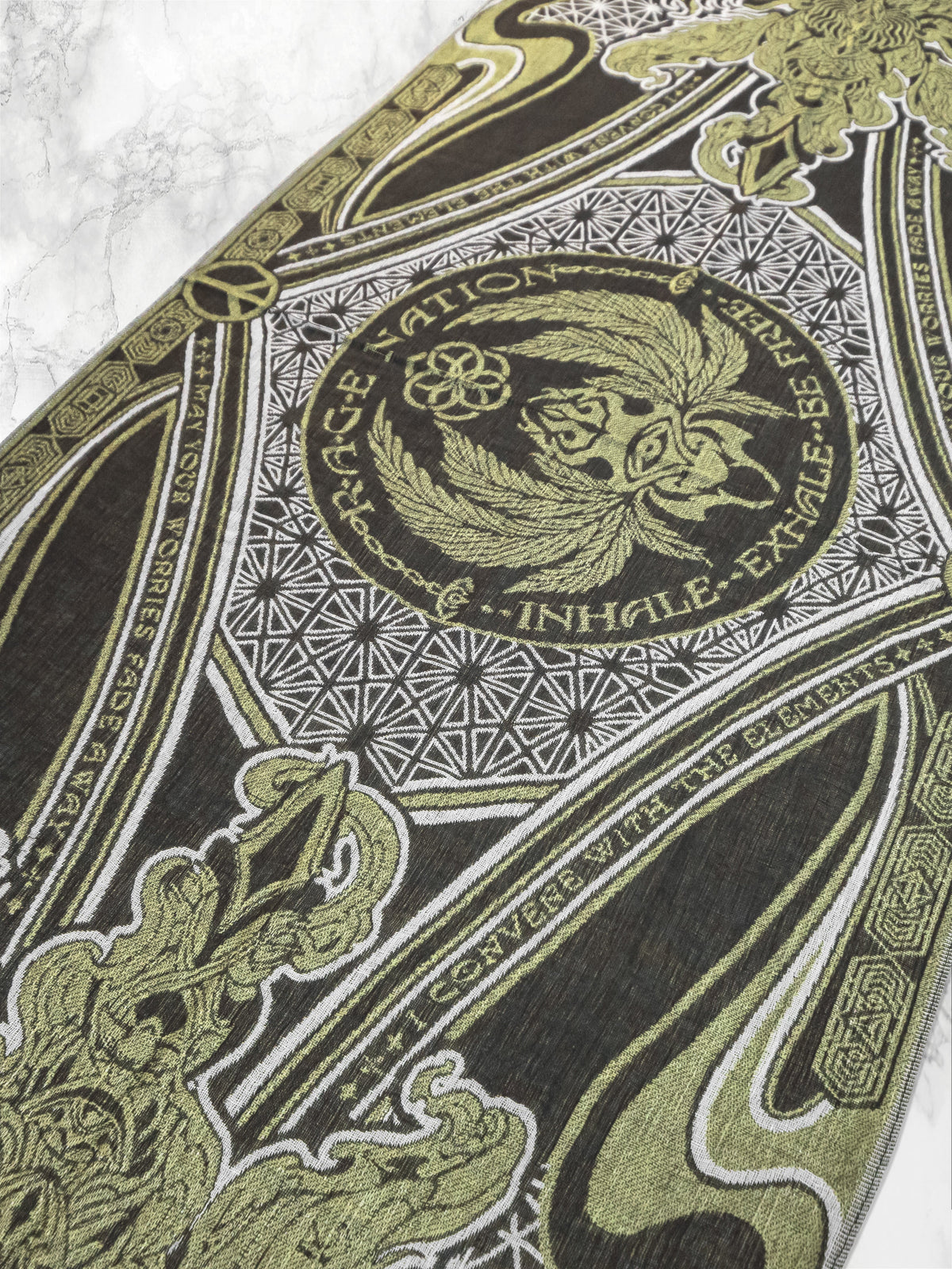 CONVENE WITH THE ELEMENTS ✦ GOLDEN KU$H ✦ Festival Shawl Shawls