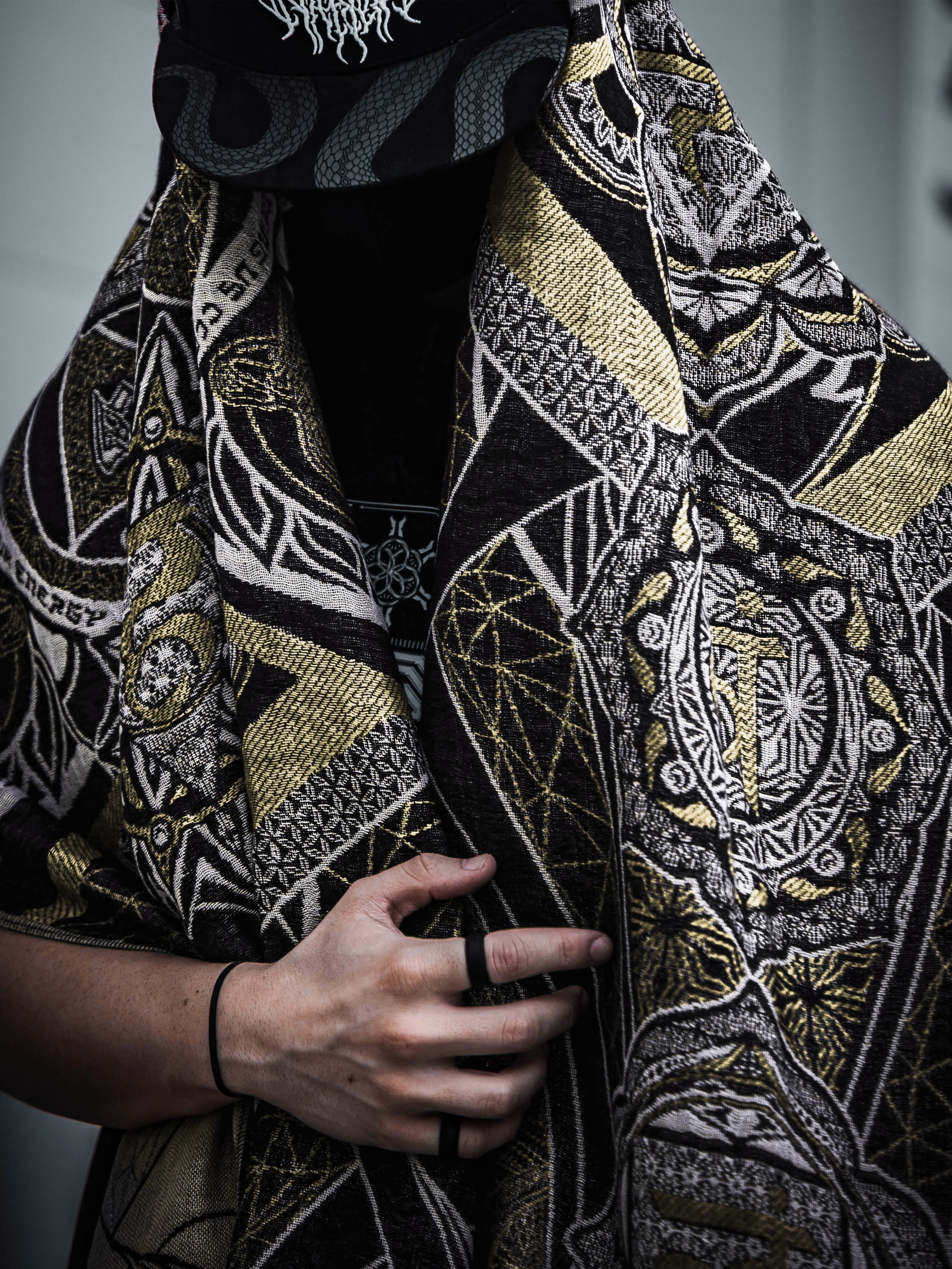 HARMONY HEALS • GOLD • Festival Shawl/Scarf NEW Shawl