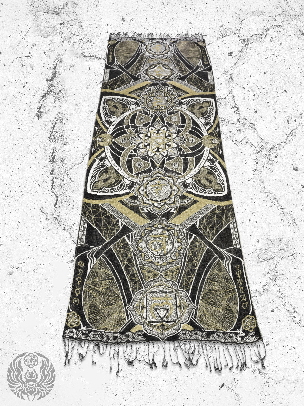 HARMONY HEALS • GOLD • Festival Shawl/Scarf NEW Shawl