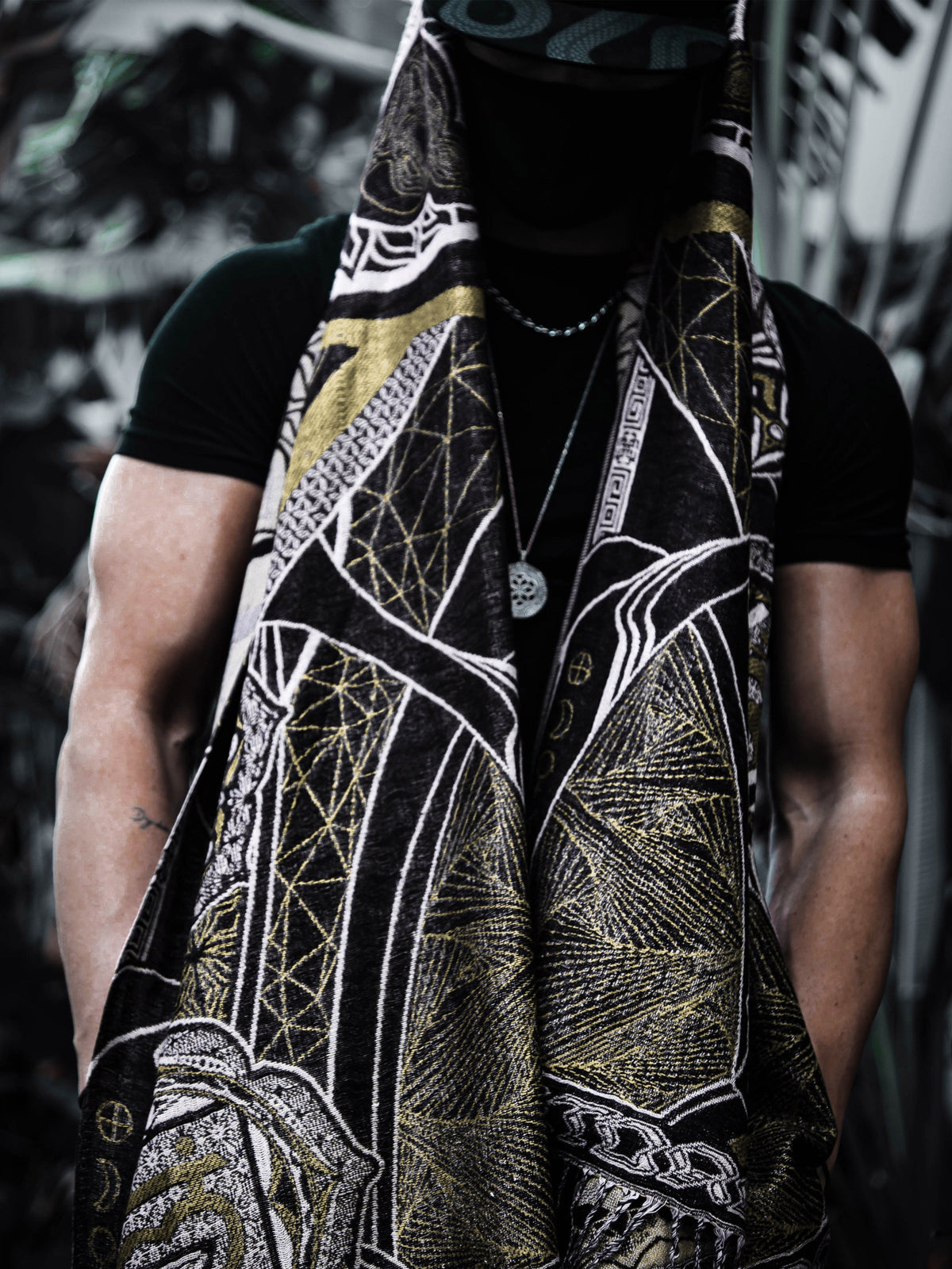 HARMONY HEALS • GOLD • Festival Shawl/Scarf NEW Shawl