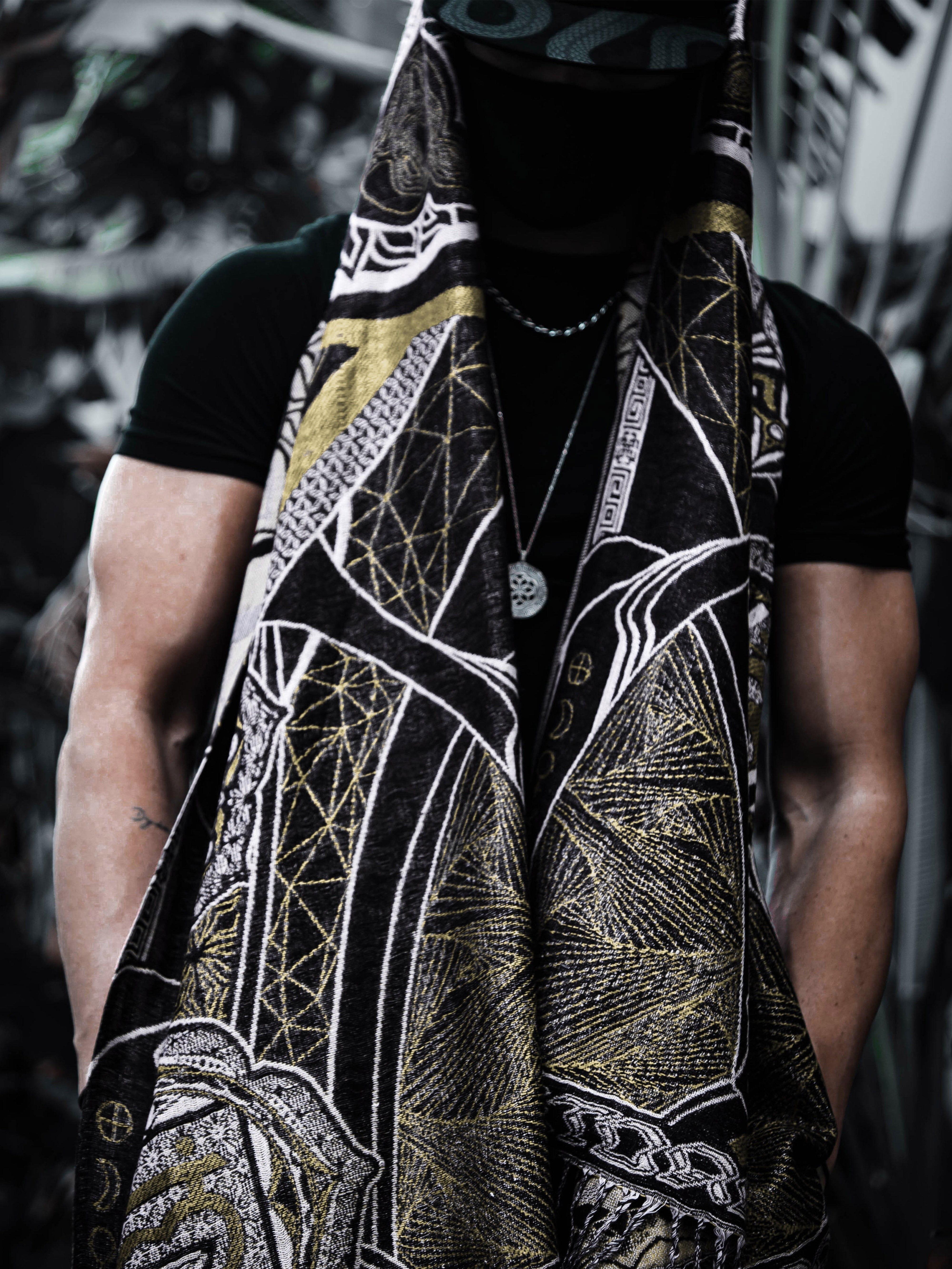 HARMONY HEALS • GOLD • Festival Shawl/Scarf NEW Shawl