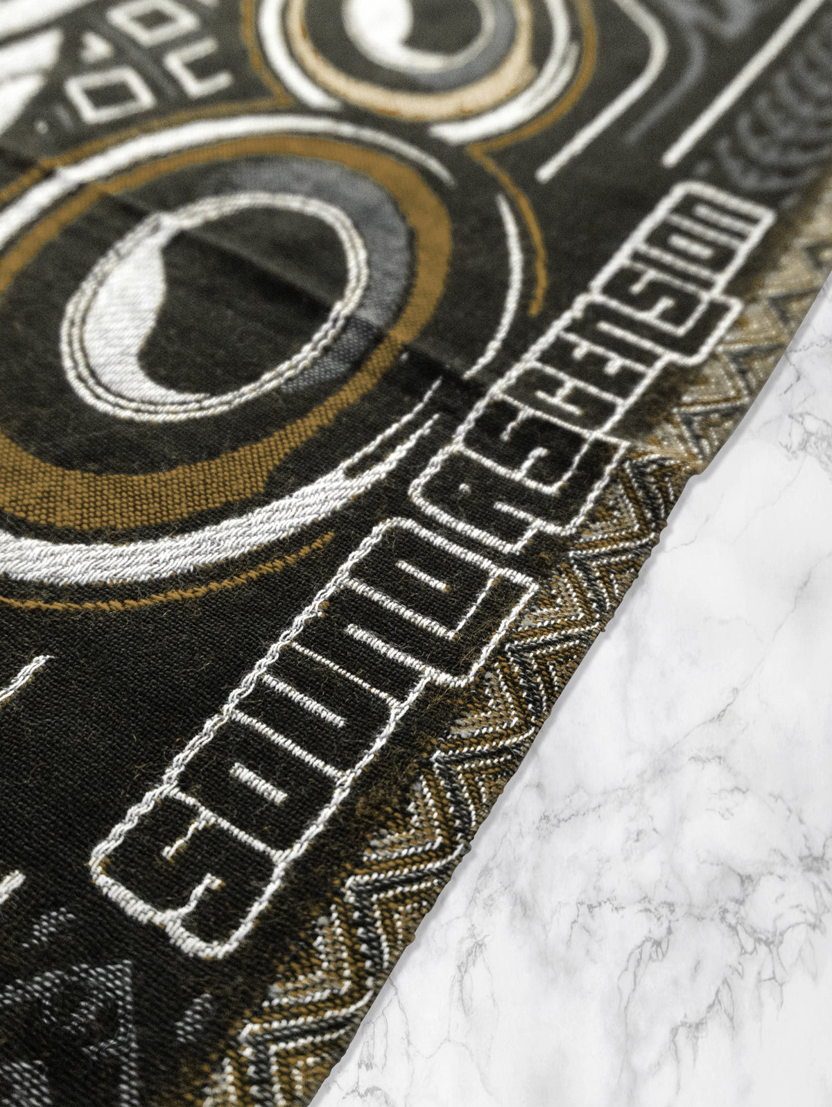 NEW DROP ✦ THE RAVE ✦ Black/Gold Double-Layered Shawl Shawls