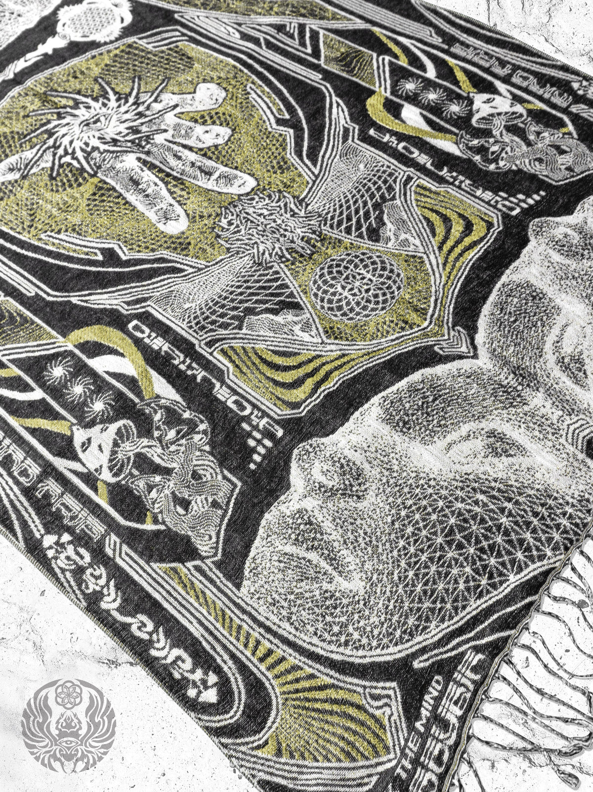GOLDEN TEACHERS V1 • GOLD • Festival Shawl/Scarf NEW Shawl