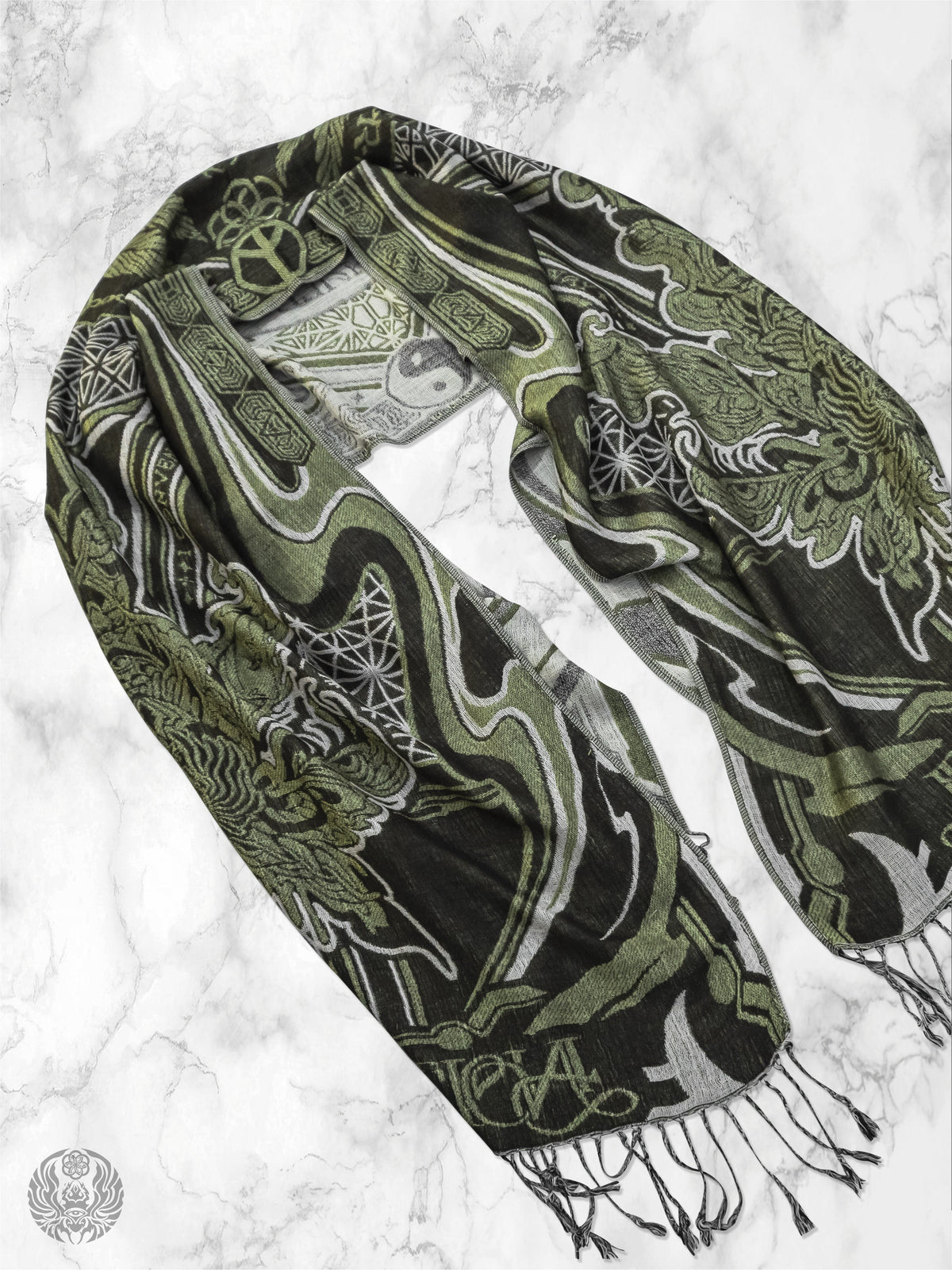 CONVENE WITH THE ELEMENTS ✦ GREEN GODDESS ✦ Festival Shawl Shawls
