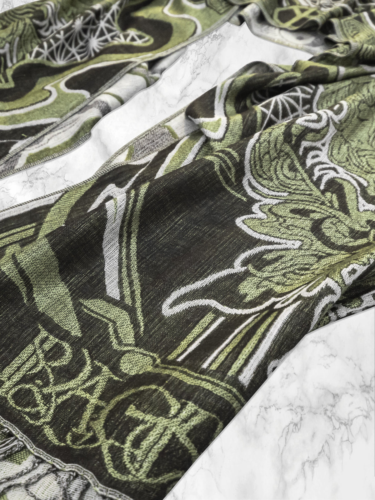 CONVENE WITH THE ELEMENTS ✦ GREEN GODDESS ✦ Festival Shawl Shawls