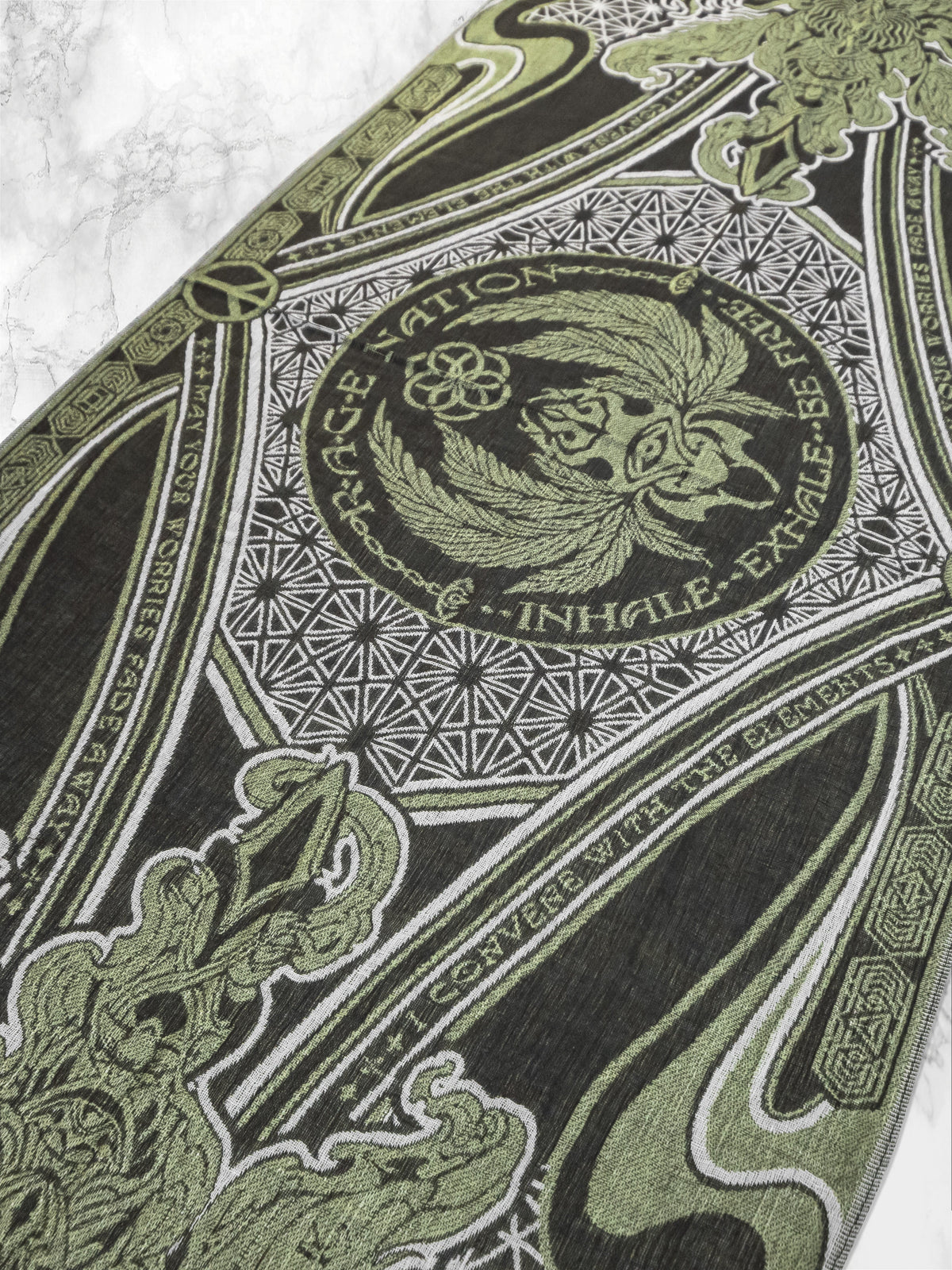 CONVENE WITH THE ELEMENTS ✦ GREEN GODDESS ✦ Festival Shawl Shawls
