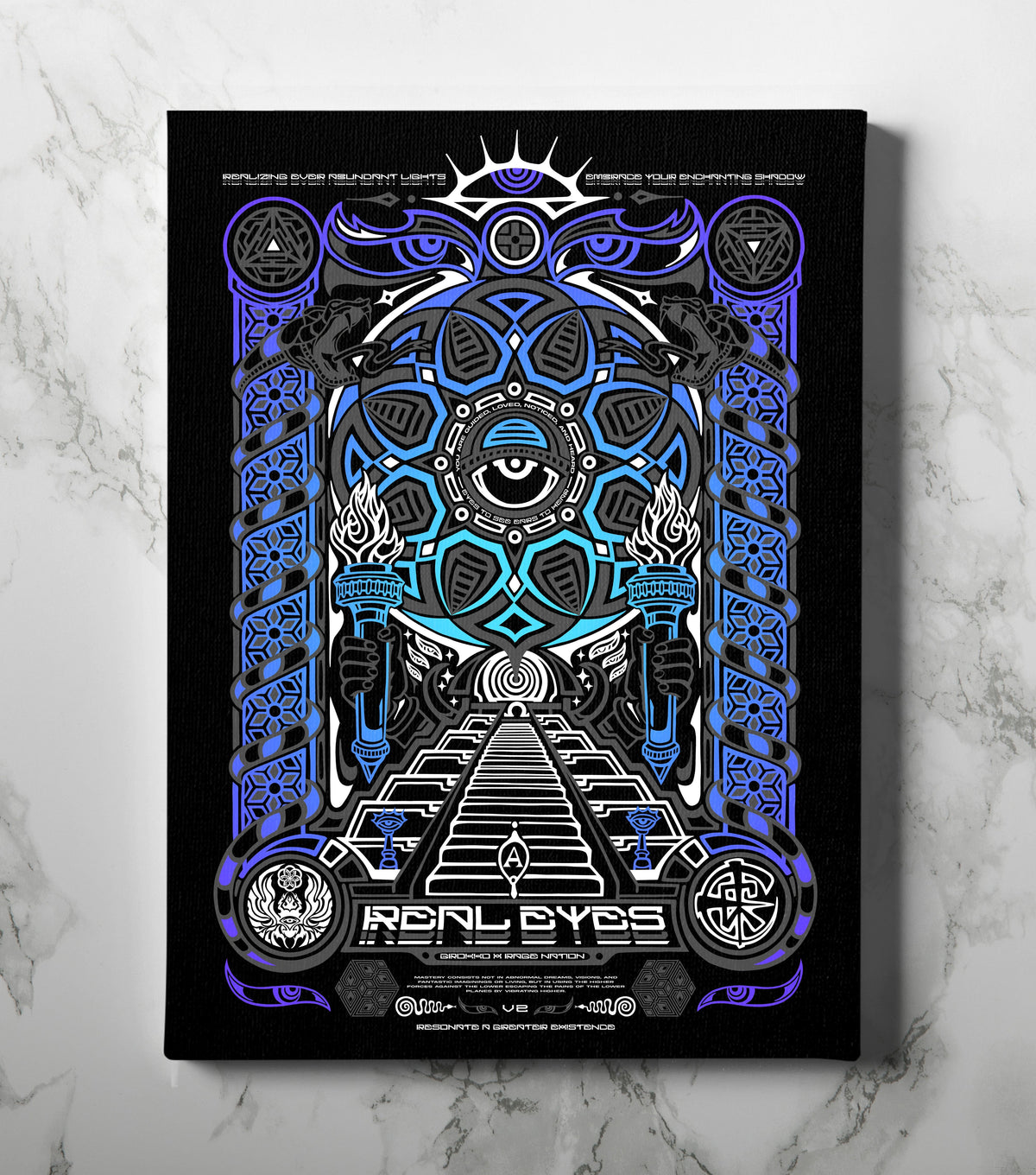 REAL EYES 2.0 ✦ GROKKO ✦ 111 Limited Edition Canvas Canvas