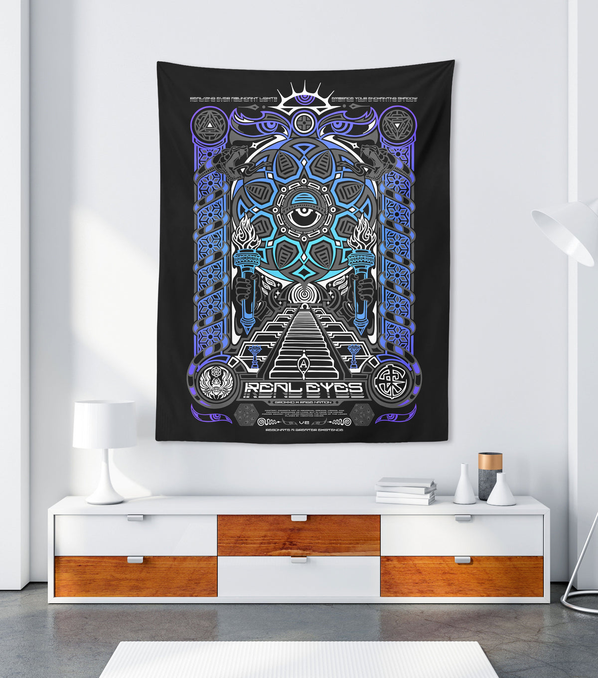 REAL EYES 2.0 ✦ GROKKO ✦ 111 Limited Edition Tapestry Tapestry