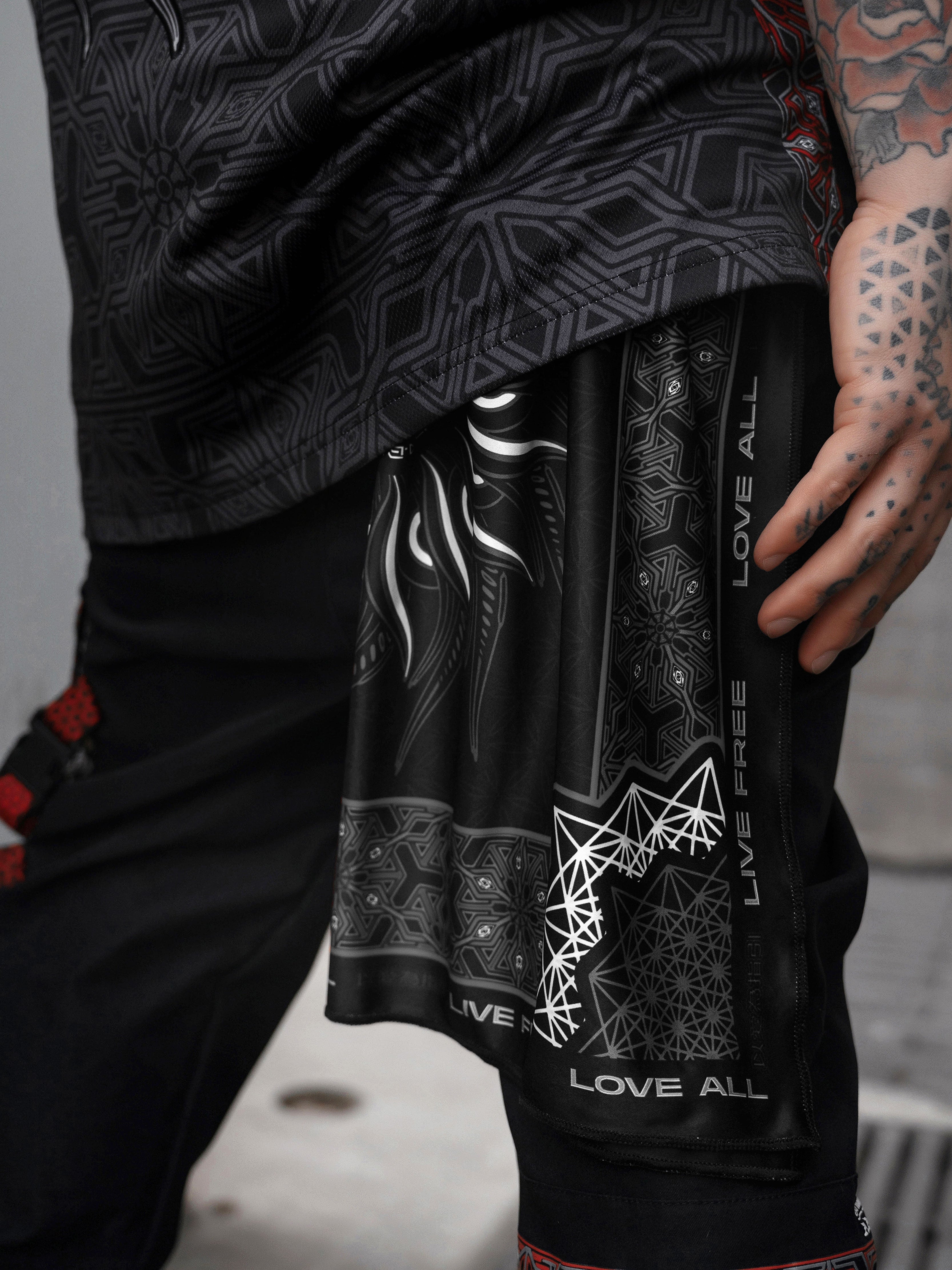 PRE-ORDER ✦ PROTECTED BY INTENT ✦ Slate Double-sided Bandana Coming Soon 