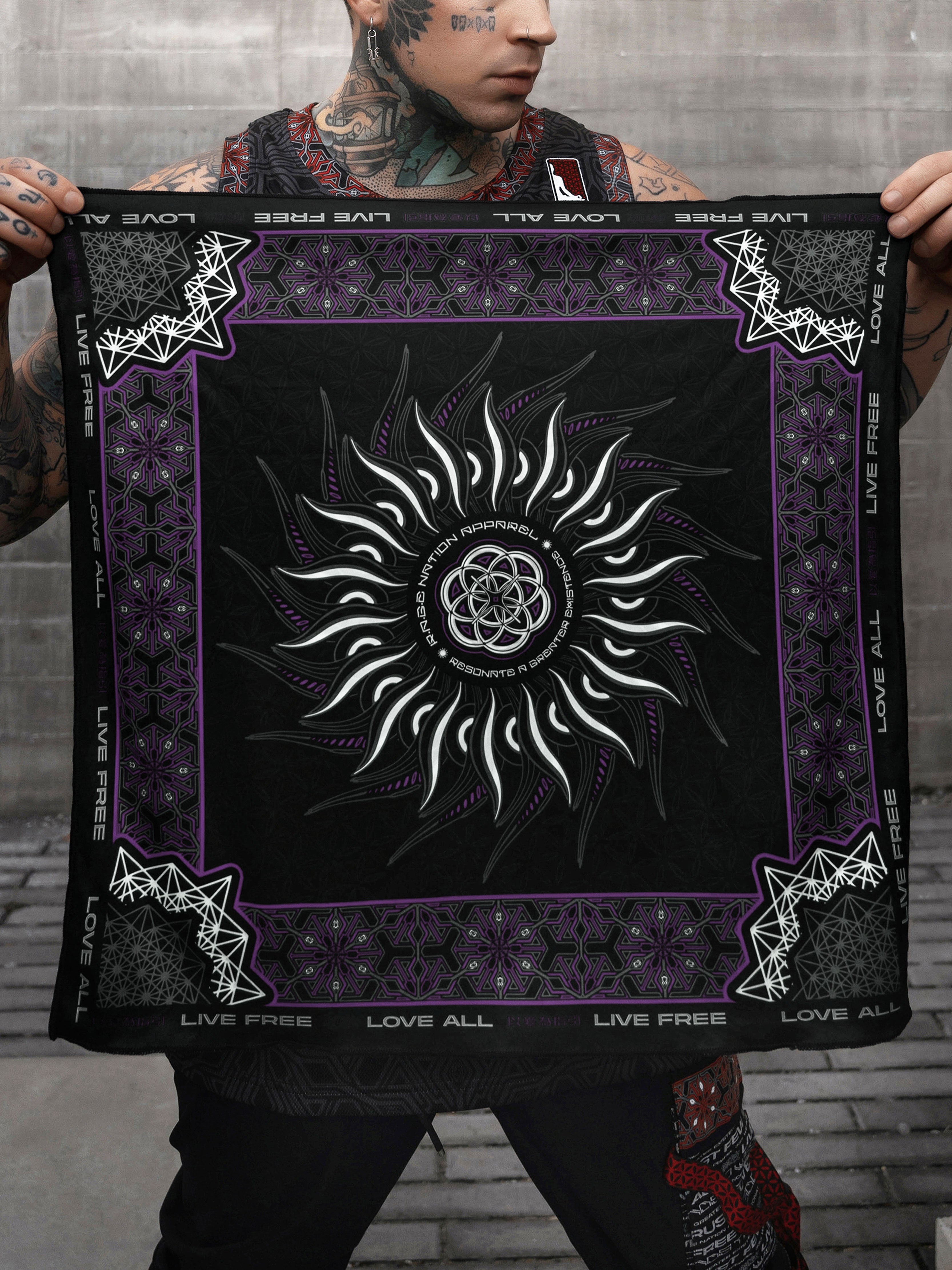 PRE-ORDER ✦ PROTECTED BY INTENT ✦ Lavender Double-sided Bandana Coming Soon 