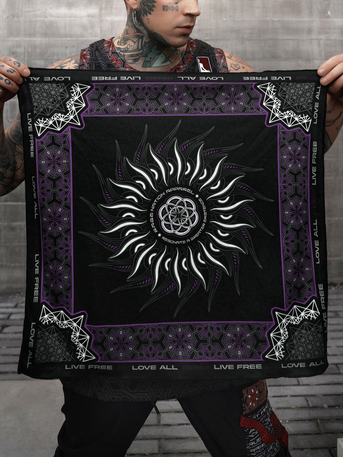 PRE-ORDER ✦ PROTECTED BY INTENT ✦ Lavender Double-sided Bandana Coming Soon