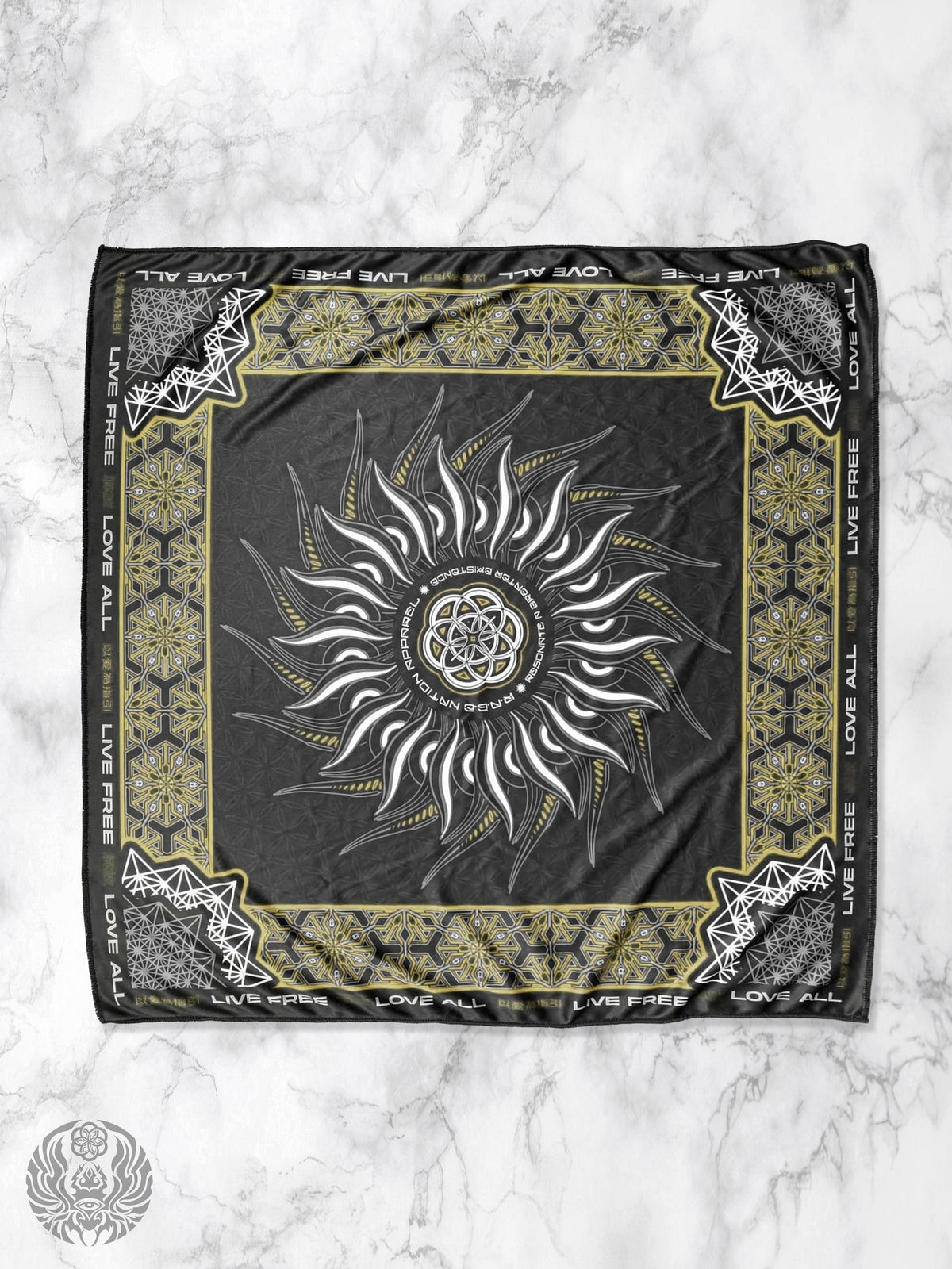PROTECTED BY INTENT ✦ Gold Double-sided Bandana Coming Soon