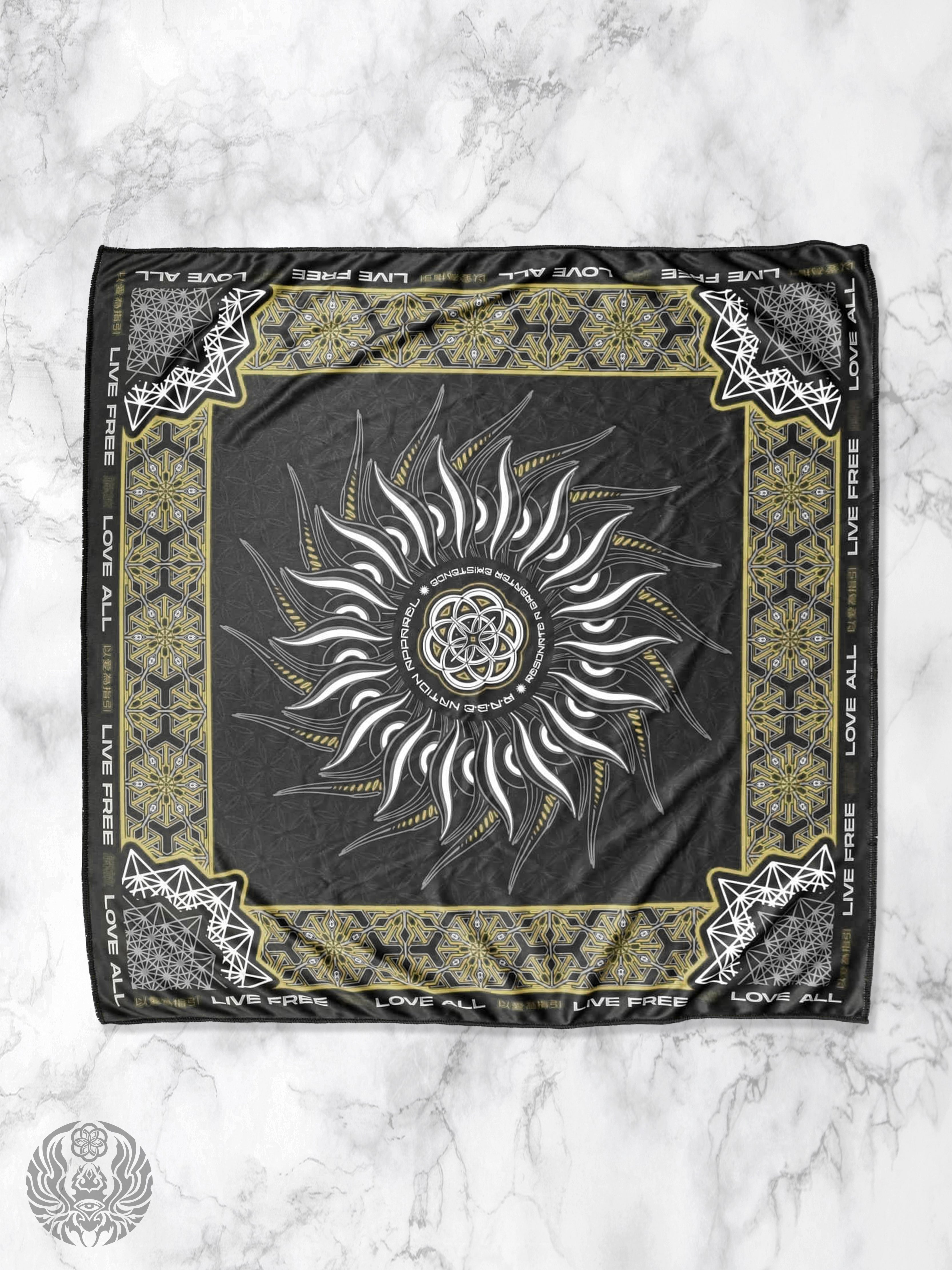 PROTECTED BY INTENT ✦ Gold Double-sided Bandana Coming Soon 