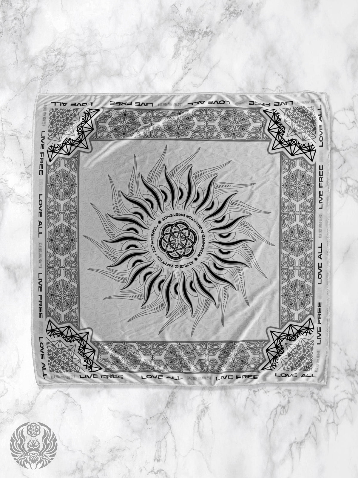 PROTECTED BY INTENT ✦ Frost White Double-sided Bandana Coming Soon