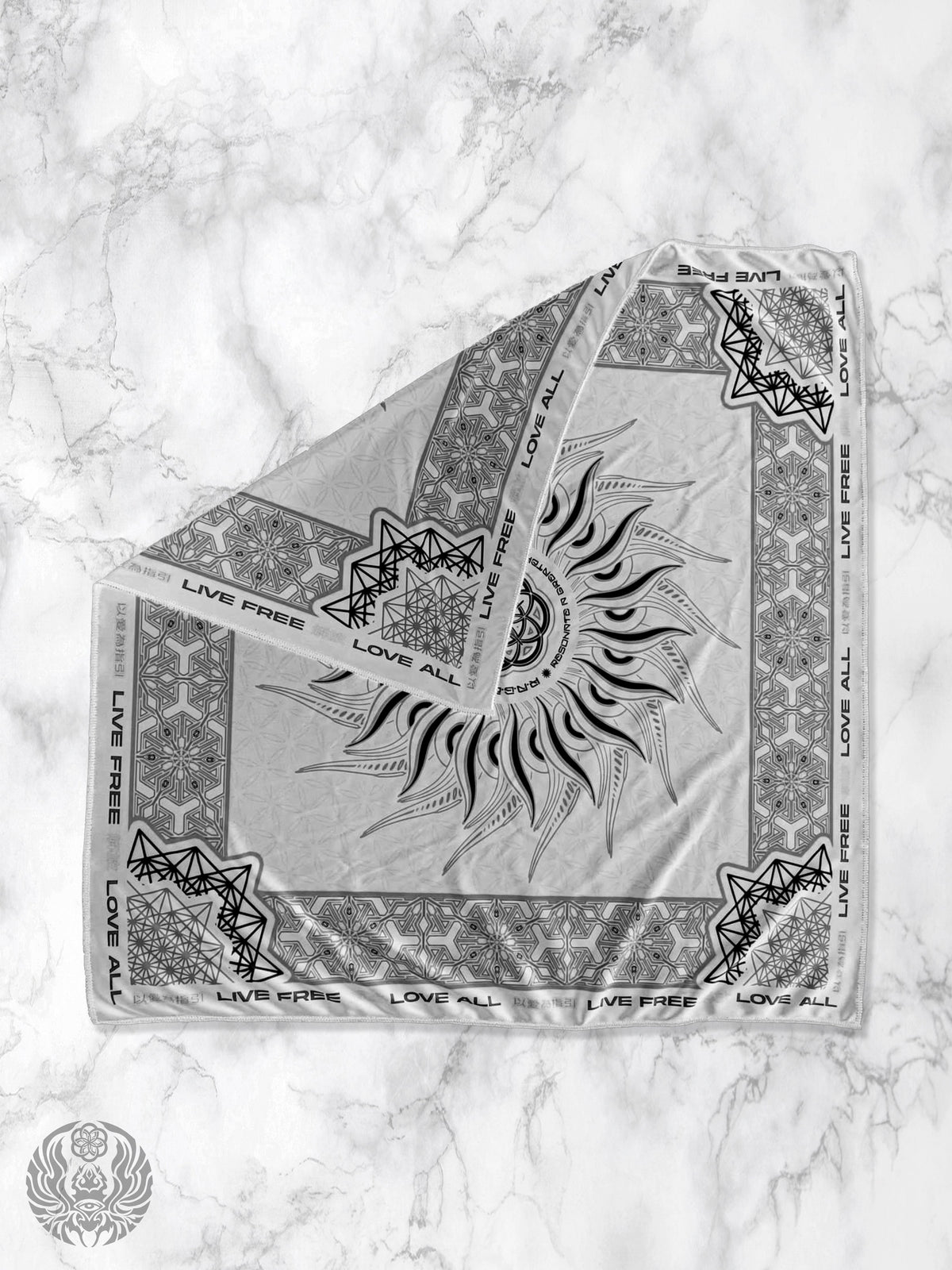 PROTECTED BY INTENT ✦ Frost White Double-sided Bandana Coming Soon
