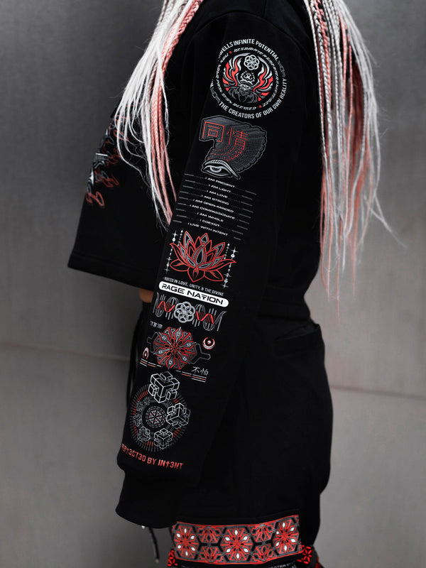 PRE-ORDER ✦ PROTECTED BY INTENT V1 ✦ Luxe Fabric Cropped Hoodie Coming Soon