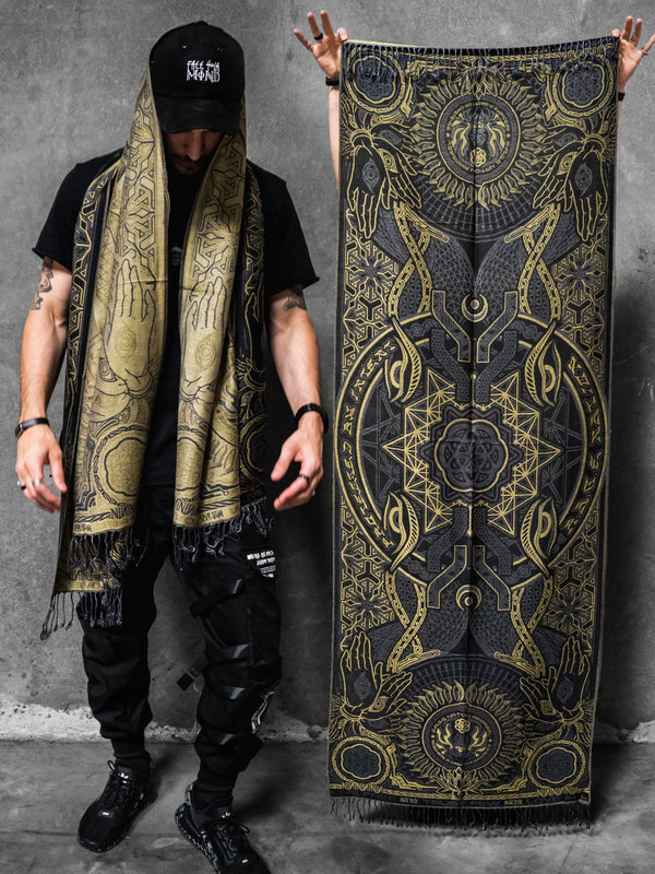 PROTECTED BY INTENT ✦ GOLD ✦ FESTIVAL SHAWL Shawls