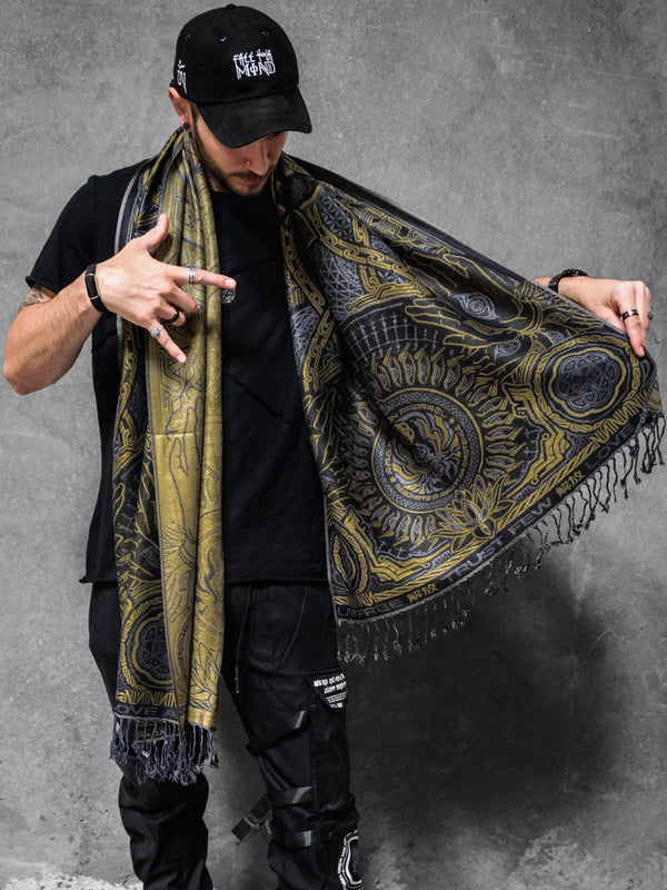 PROTECTED BY INTENT ✦ GOLD ✦ FESTIVAL SHAWL Shawls