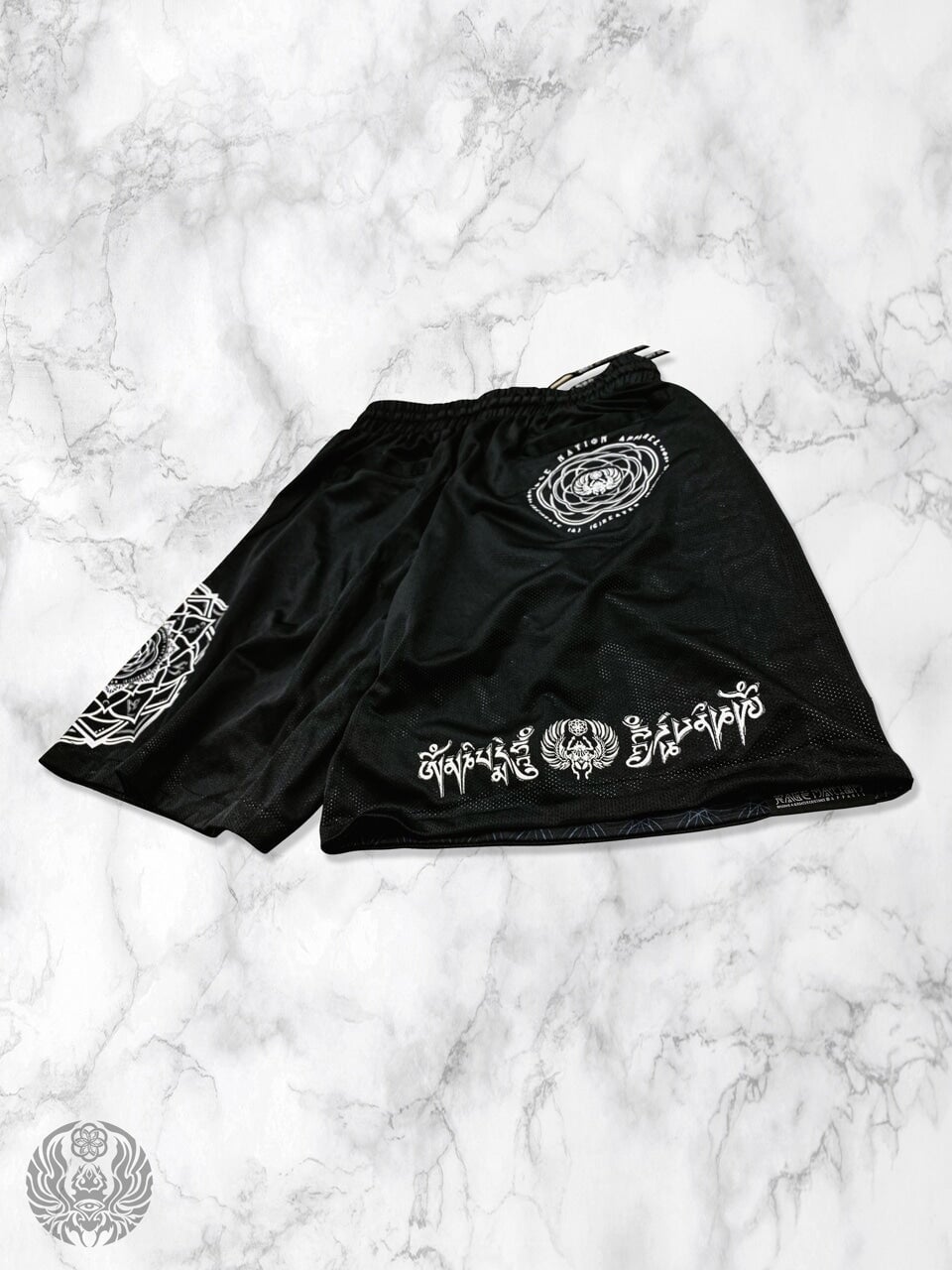 MANTRA V1 ✦ Black/Silver ✦ Reversible Activewear Shorts Shorts