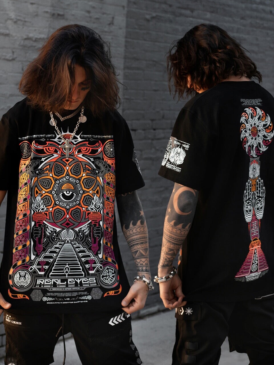 REAL EYES 2.0 ✦ Sunset Gradient ✦ Premium T-Shirt T-Shirt