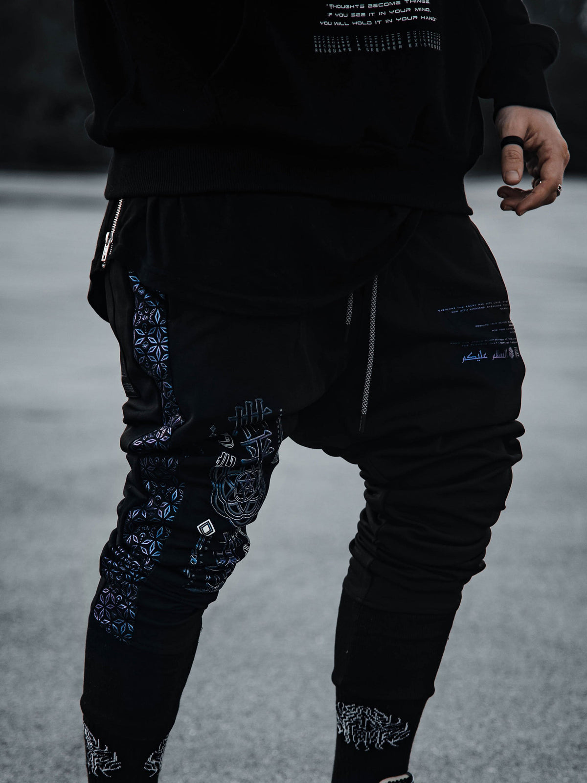 MIND OF ZEN V1 • Iridescent Ink Unisex Joggers Joggers