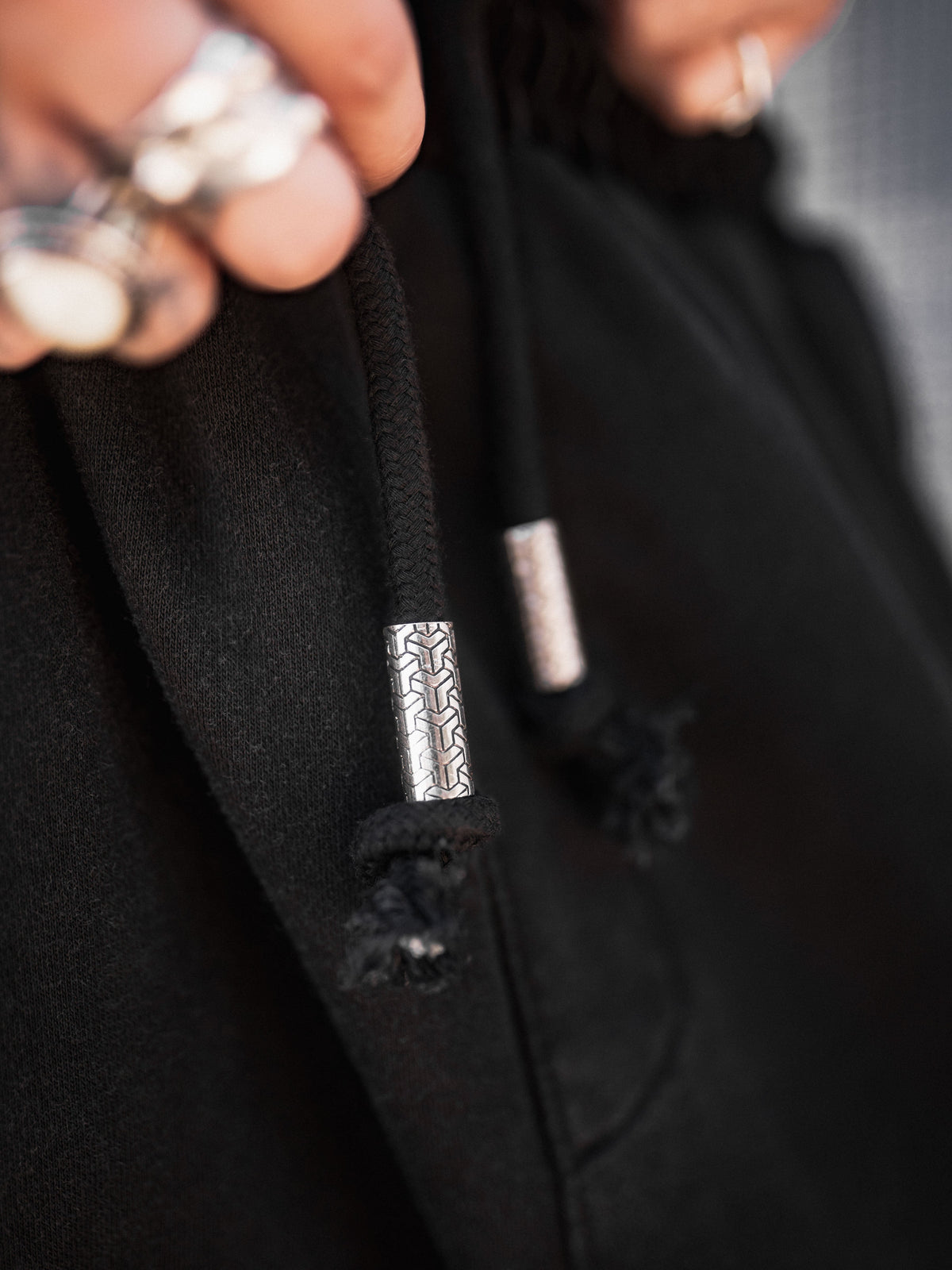 MOKSHA मोक्ष ✦ BLK on BLK Stonewash ✦ Corduroy Flow Joggers Joggers