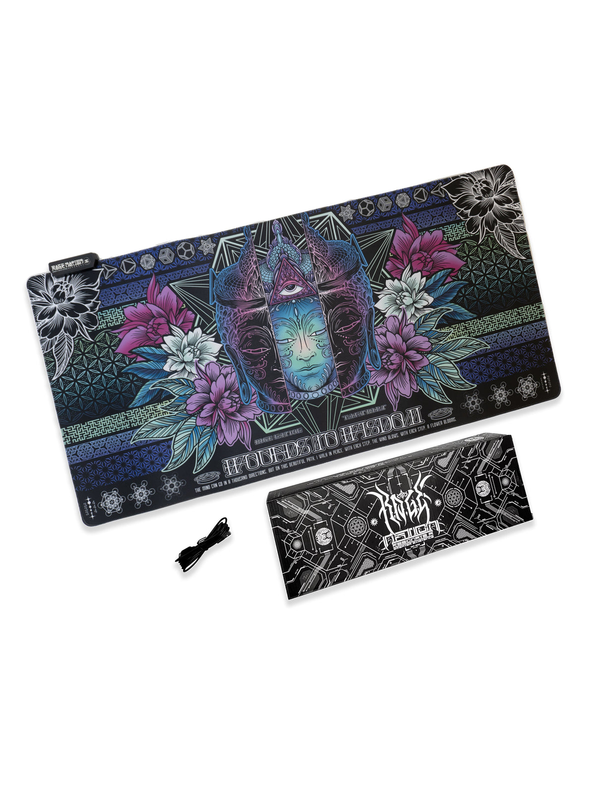 WOUNDS TO WISDOM V2 • ETHEREAL HUES • XXL RGB GAMING MOUSEPAD Mouse Pad