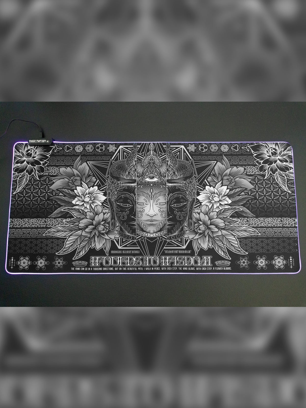 COMING SOON • WOUNDS TO WISDOM • RGB GAMING MOUSEPAD Mouse Pad