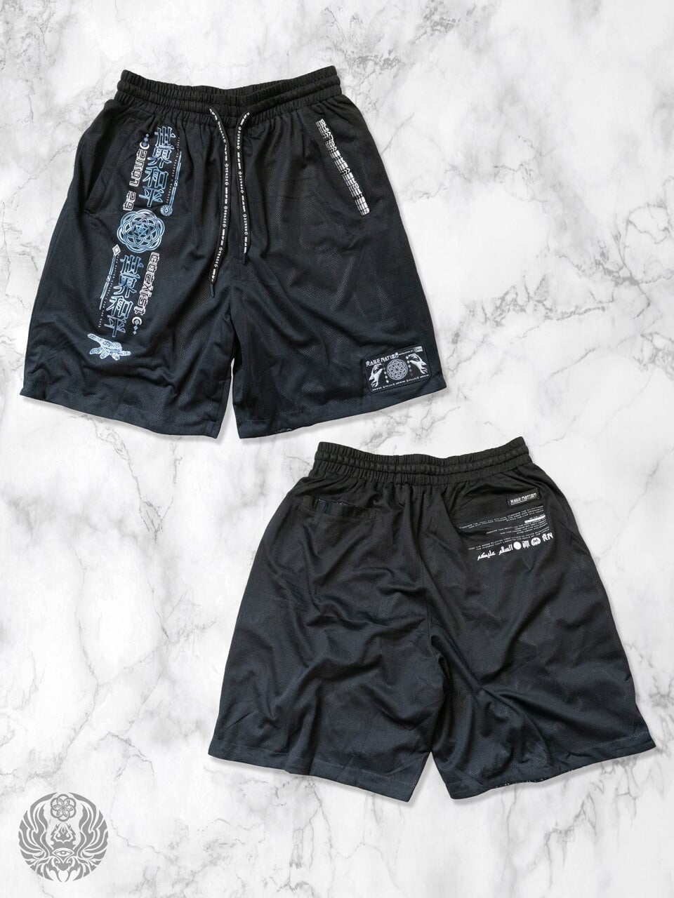 MIND OF ZEN • Iridescent Ink • Activewear Shorts w/ Stash Pocket Shorts