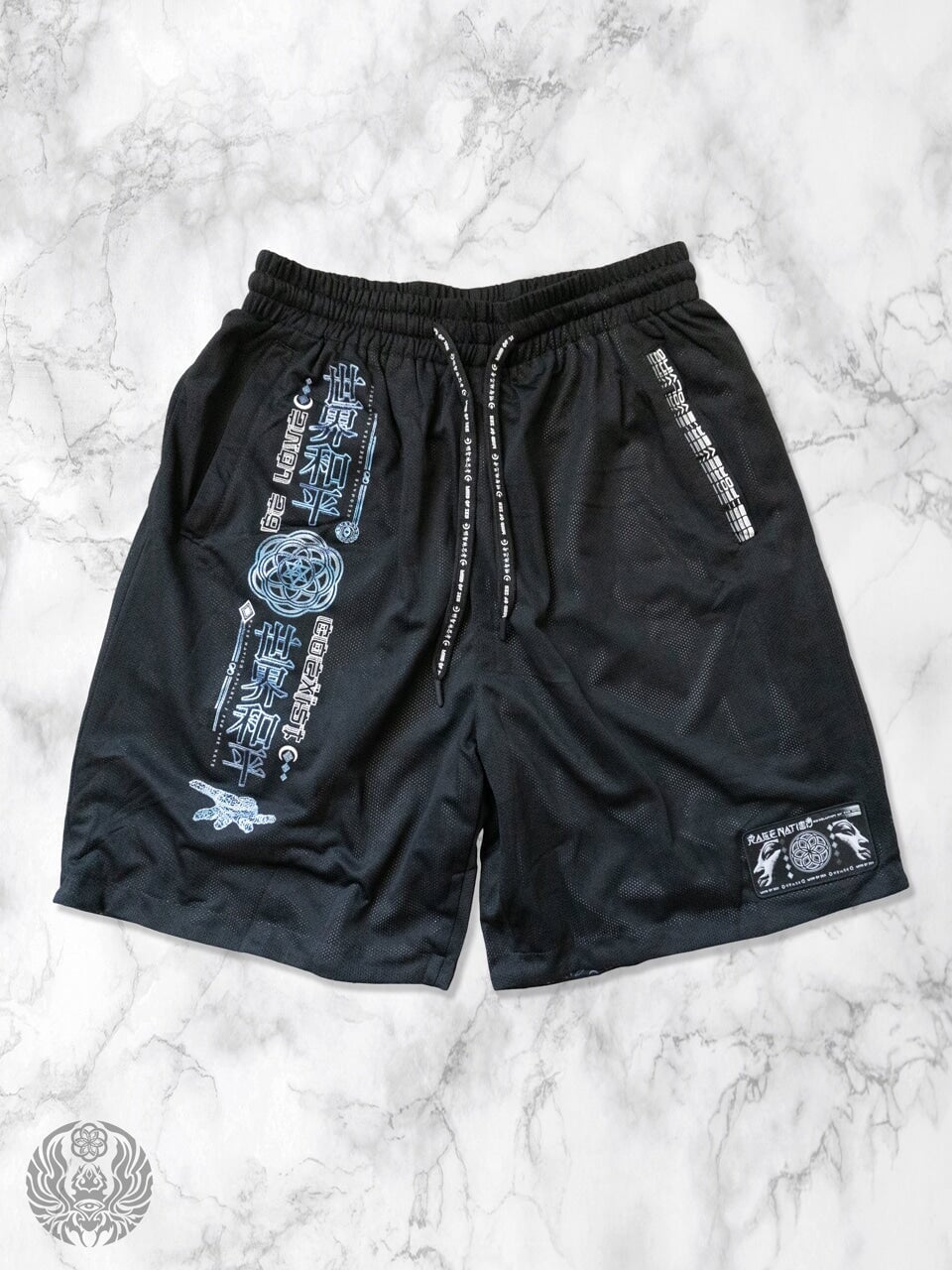 MIND OF ZEN • Iridescent Ink • Activewear Shorts w/ Stash Pocket Shorts