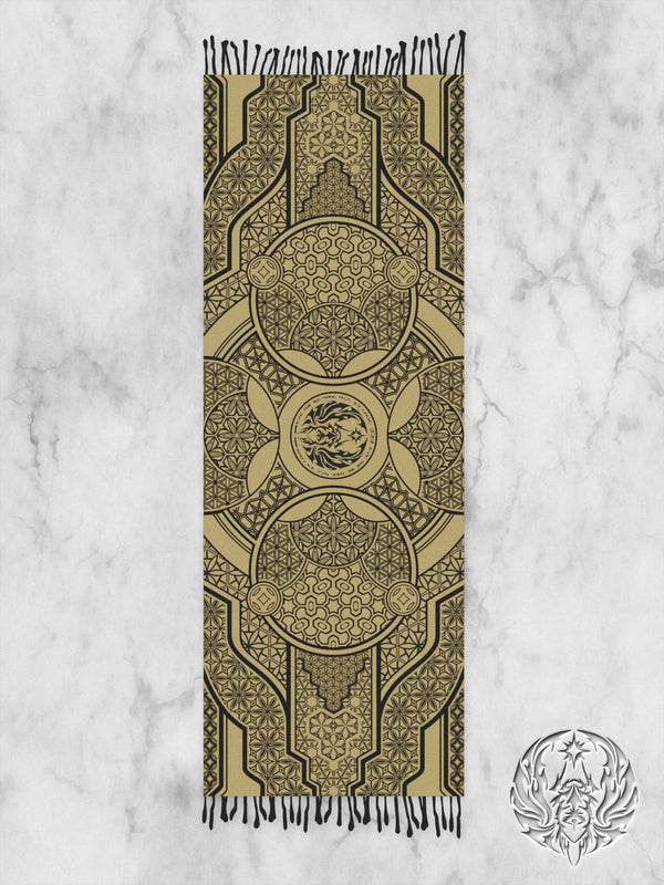 PRE-ORDER ✦ GEOMETRY OF BEING ✦ SAND ✦ Shawl / Pashmina Shawls