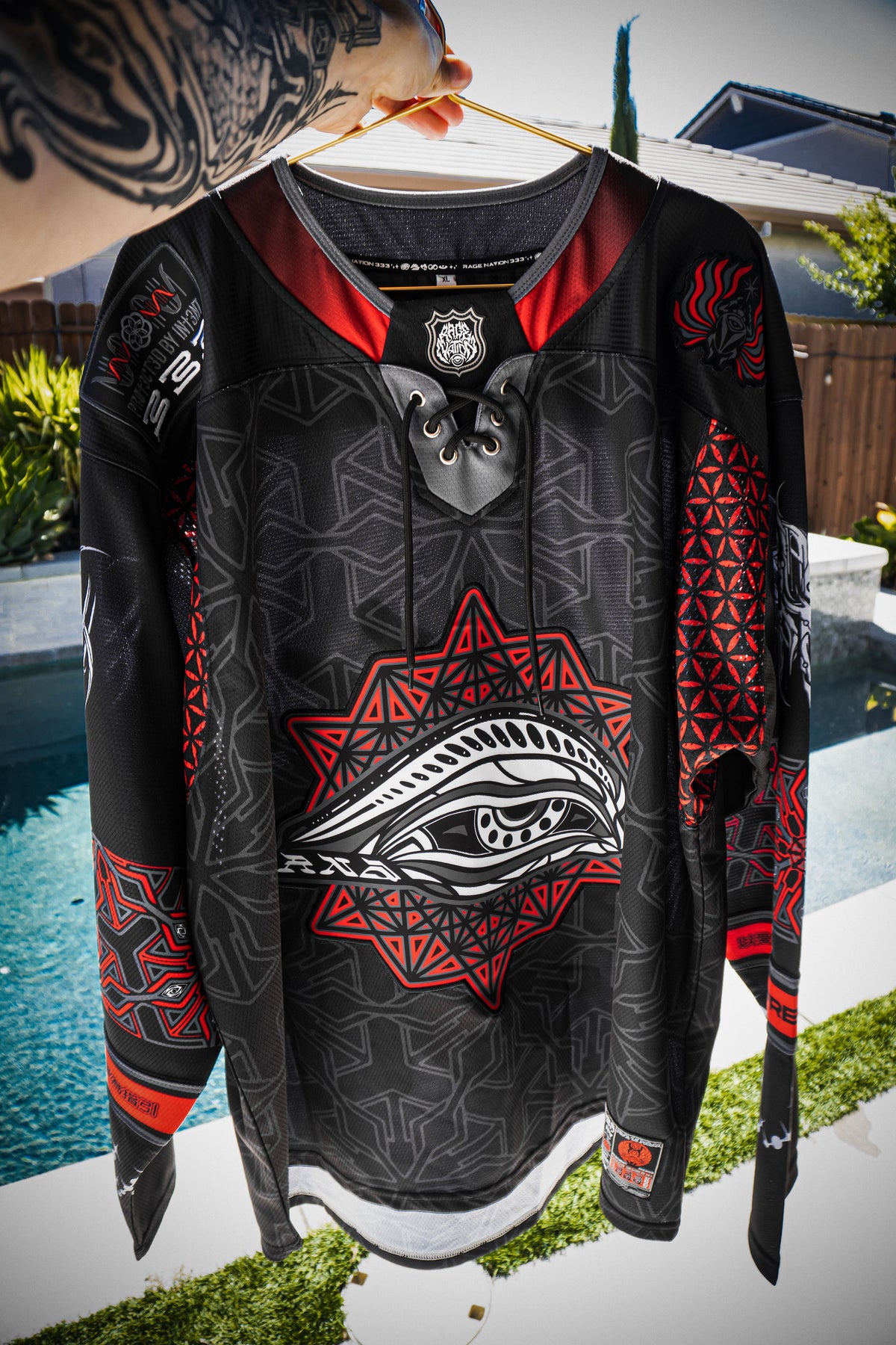 PROTECTED BY INTENT ✦ HOCKEY JERSEY 001 ✦ LE 60 Jersey