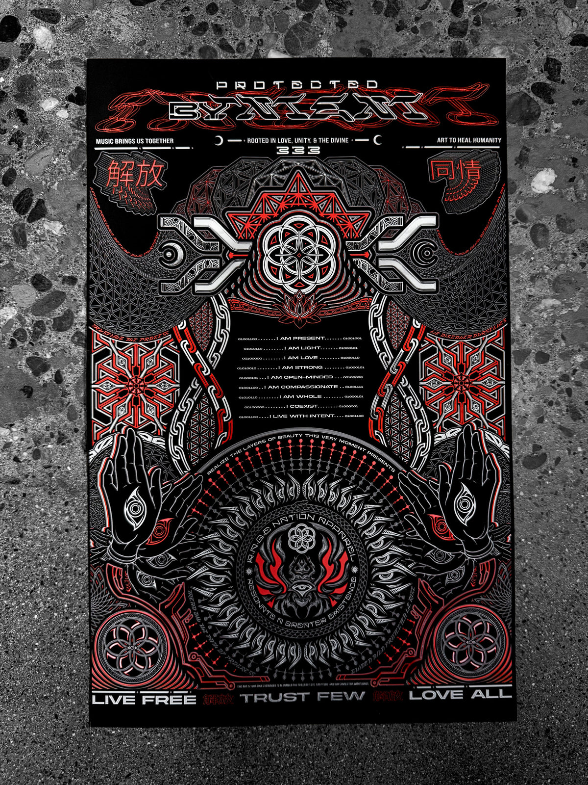 PROTECTED BY INTENT V1 ✦ LE 50 ✦ PRINT by @BILLNATION333 Print