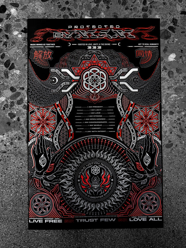 PROTECTED BY INTENT V1 ✦ LE 50 ✦ PRINT by @BILLNATION333 Print