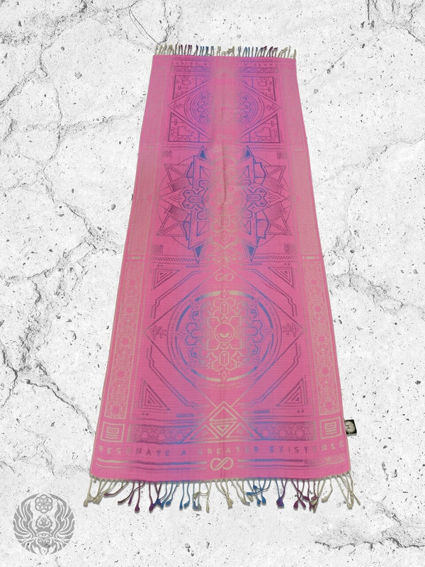 PINK AMETHYST DHARMA • Reversible Festival Shawl/Scarf Shawls