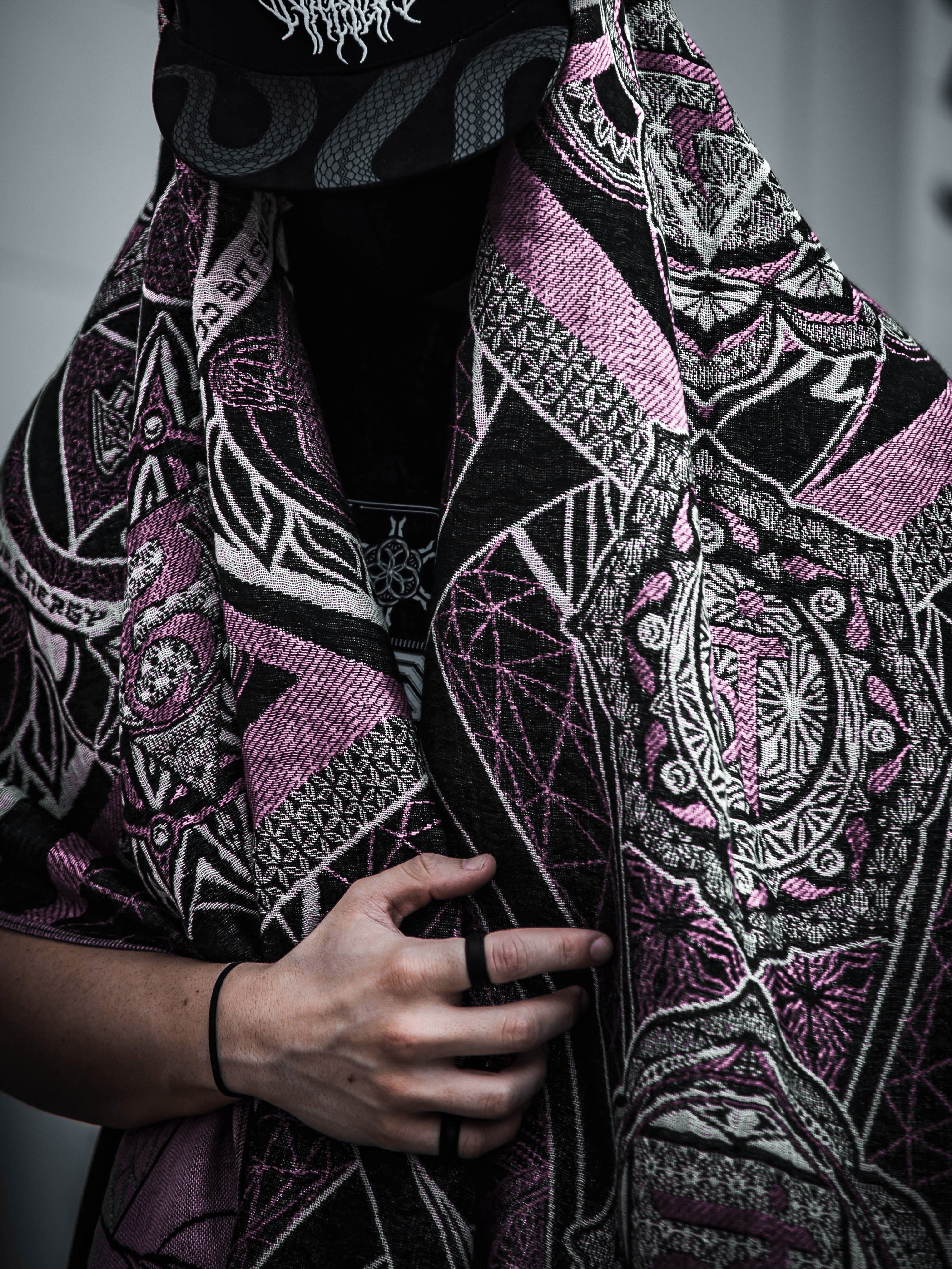 HARMONY HEALS • PINK • Festival Shawl/Scarf NEW Shawl