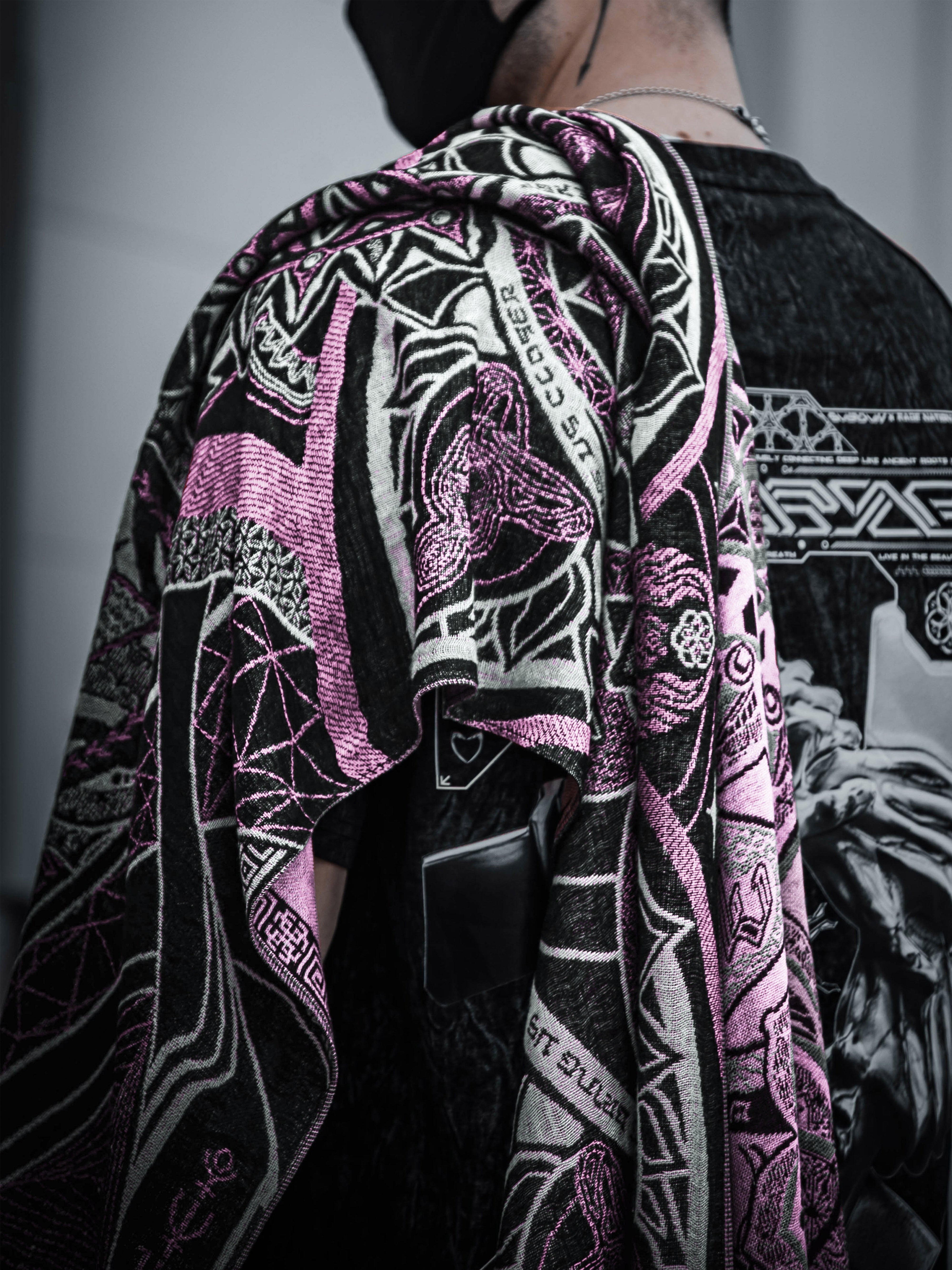 HARMONY HEALS • PINK • Festival Shawl/Scarf NEW Shawl